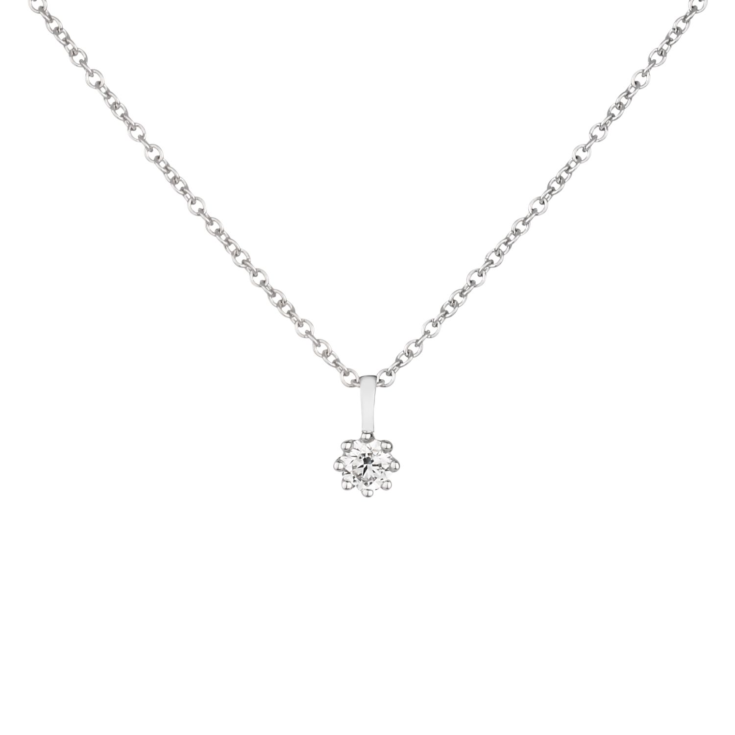 Dinny Hall 18k White Gold Diamond Pendant Necklace