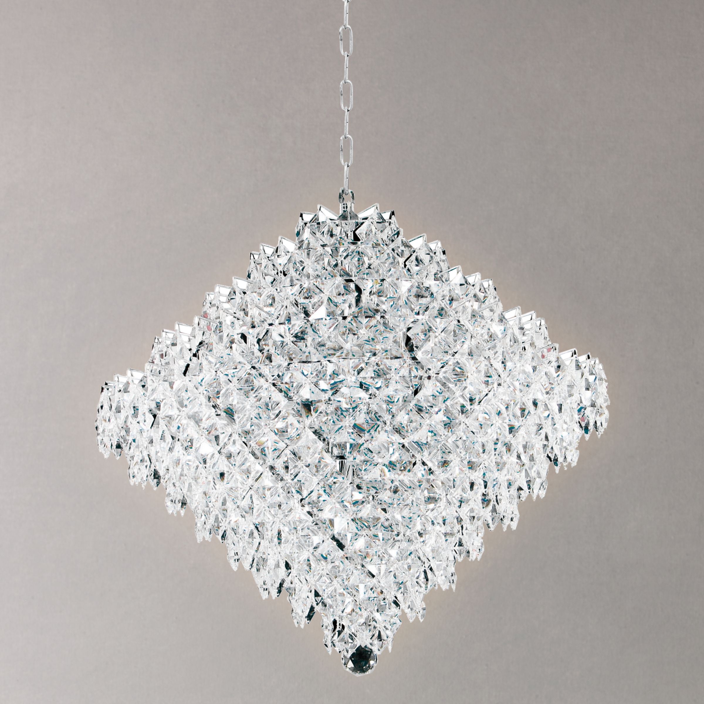 Elenya Chandelier, Chrome, 18 Light at John Lewis