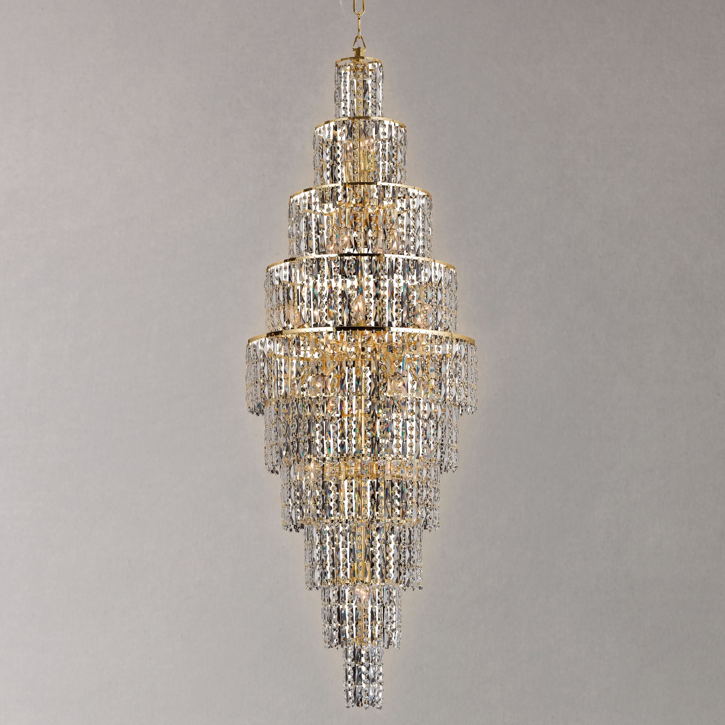 Leona Ceiling Light, Gold, 24 Light at John Lewis