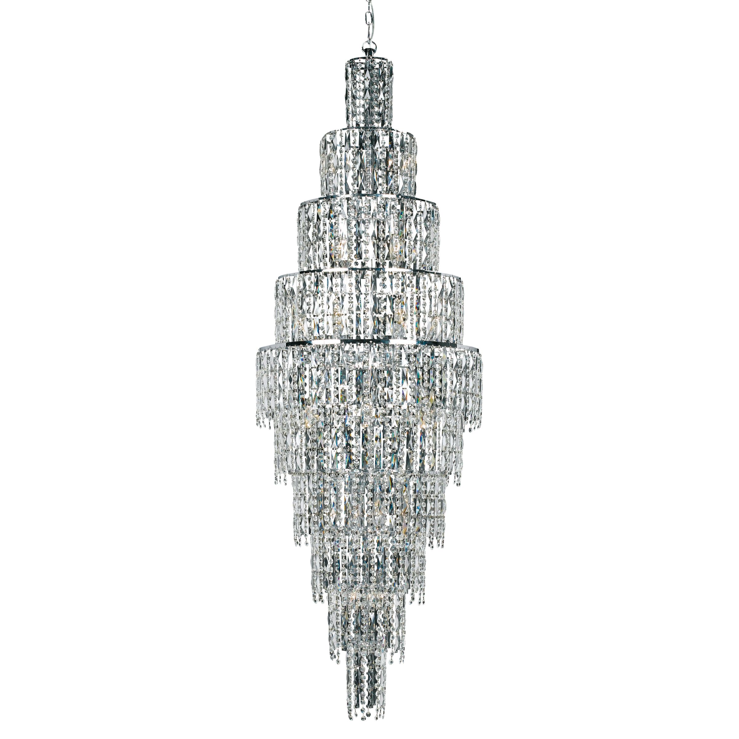 Leona Ceiling Light, Chrome, 24 Light at John Lewis