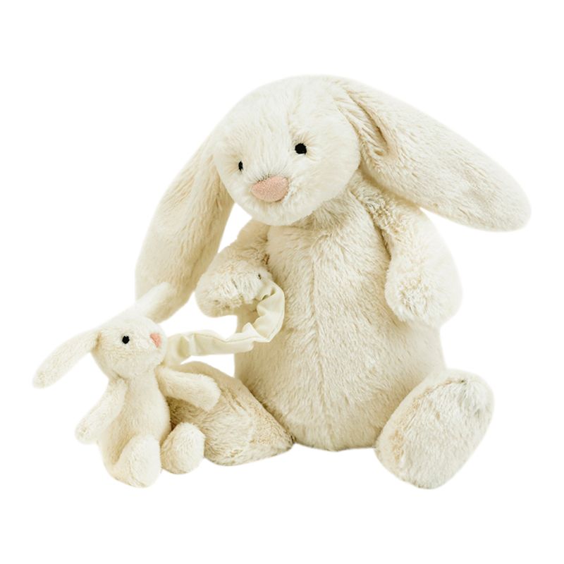 Jellycat Bashful Bunny Musical Pull, Cream
