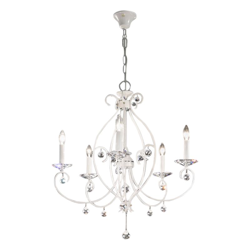 Kolarz Carat Ceiling Light, White, 6 Light at John Lewis