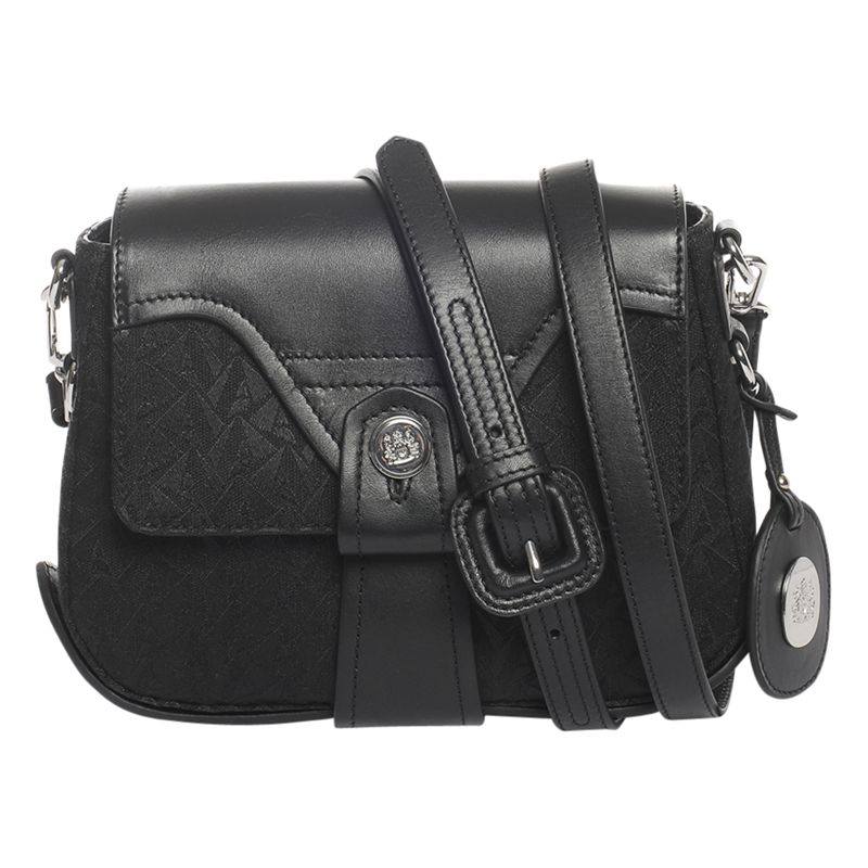 Aquascutum The Hunter Small Shoulder Handbag, Black