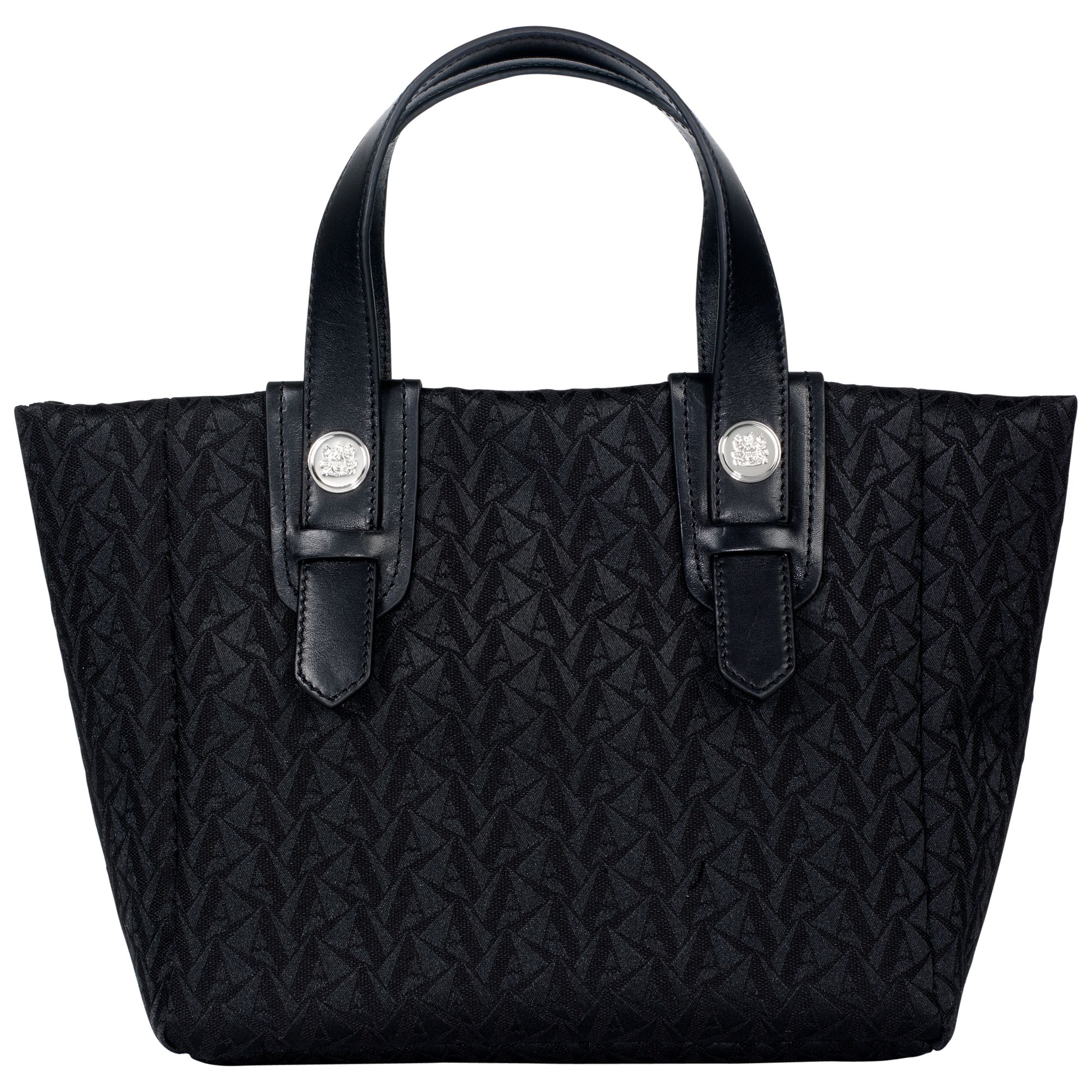 Aquascutum Hunter Mini Shopper Handbag, Black