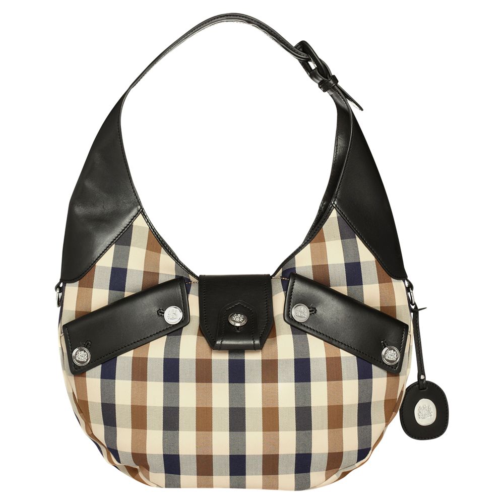 Aquascutum The Hunter Hobo Handbag, Black