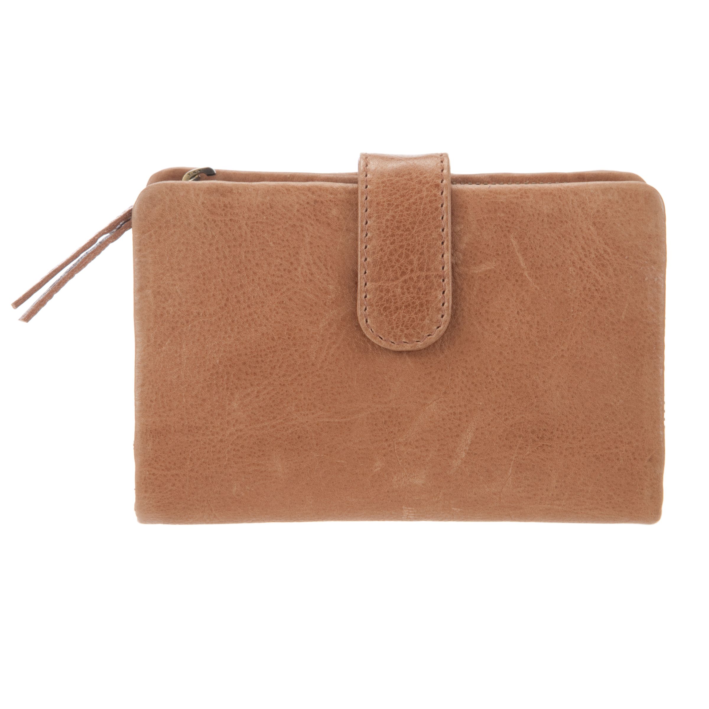 John Lewis Medium Flapover Purse, Tan