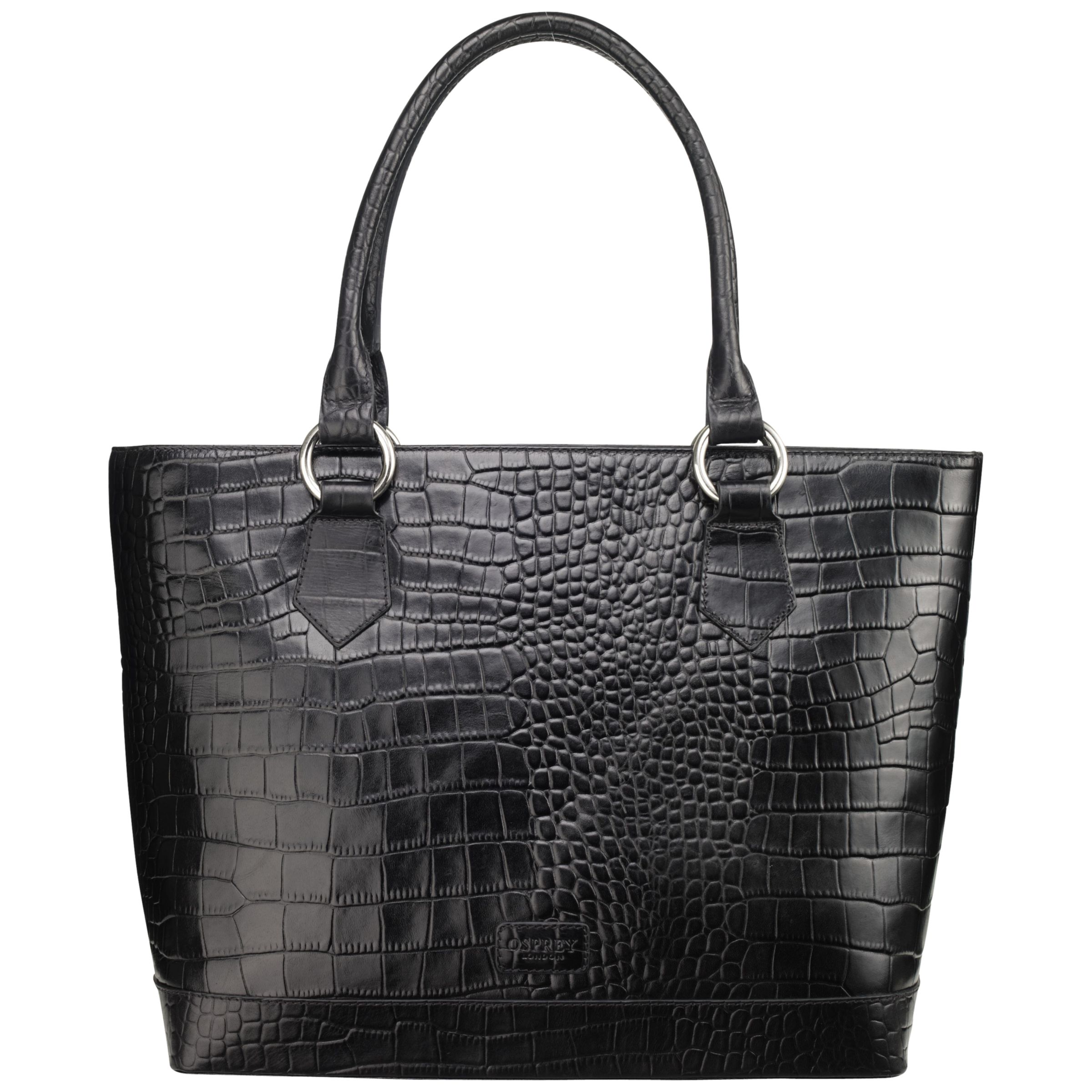 OSPREY LONDON The Trader A4 Workbag, Black at John Lewis