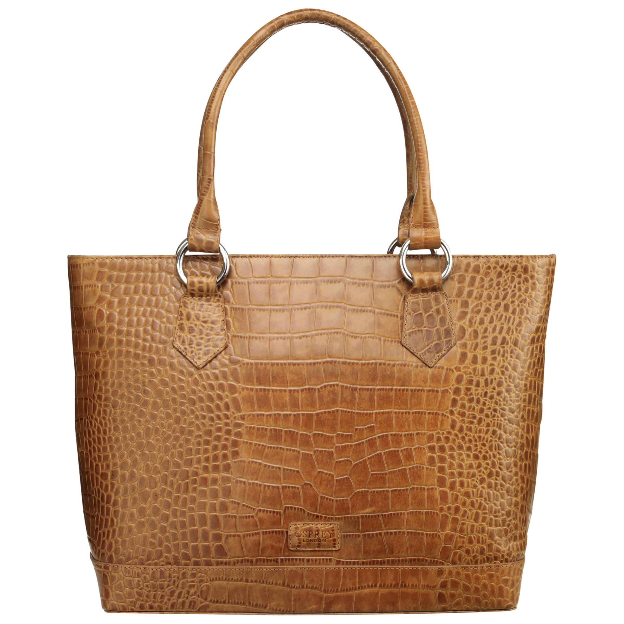 OSPREY LONDON The Trader A4 Workbag, Tan at John Lewis