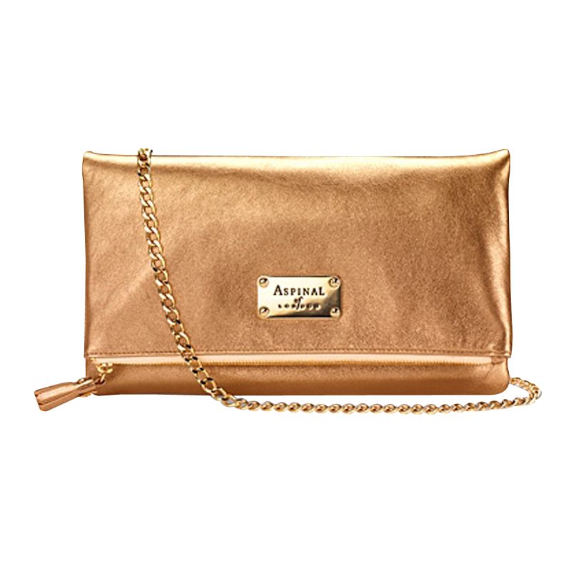Aspinal of London Constellation Clutch Handbag, Gold
