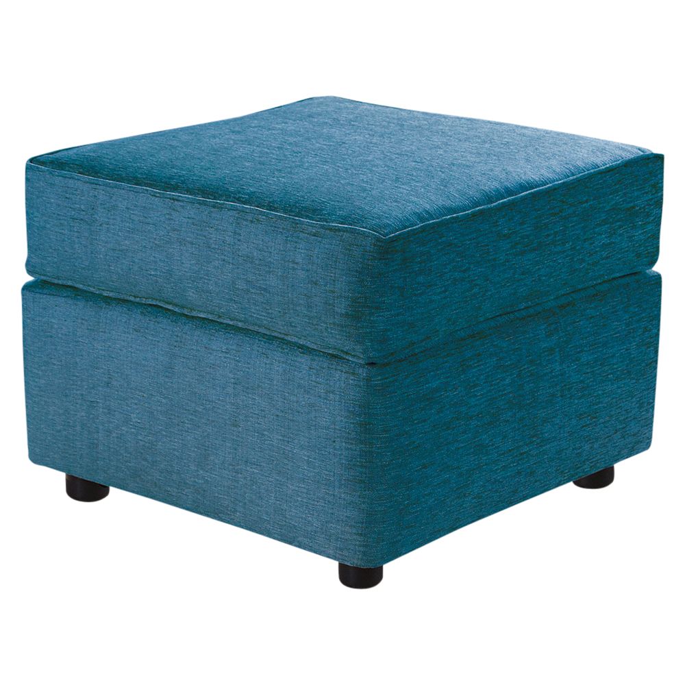 John Lewis Ravel Footstool, Teal at John Lewis