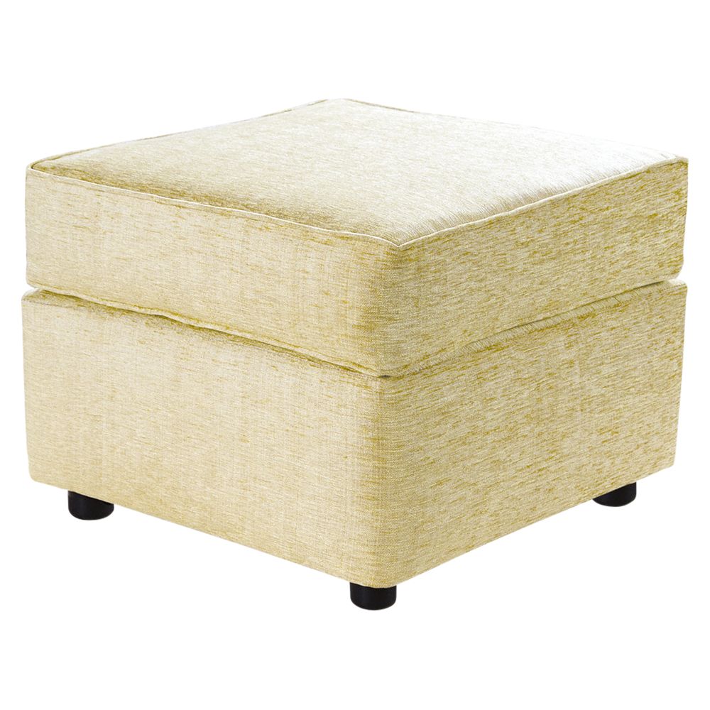 John Lewis Ravel Footstool, Vanilla at John Lewis