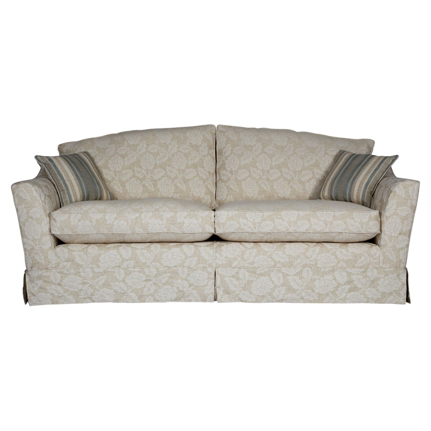John Lewis Truro Grand Standard Back Sofa, Shabby / Stripe at John Lewis