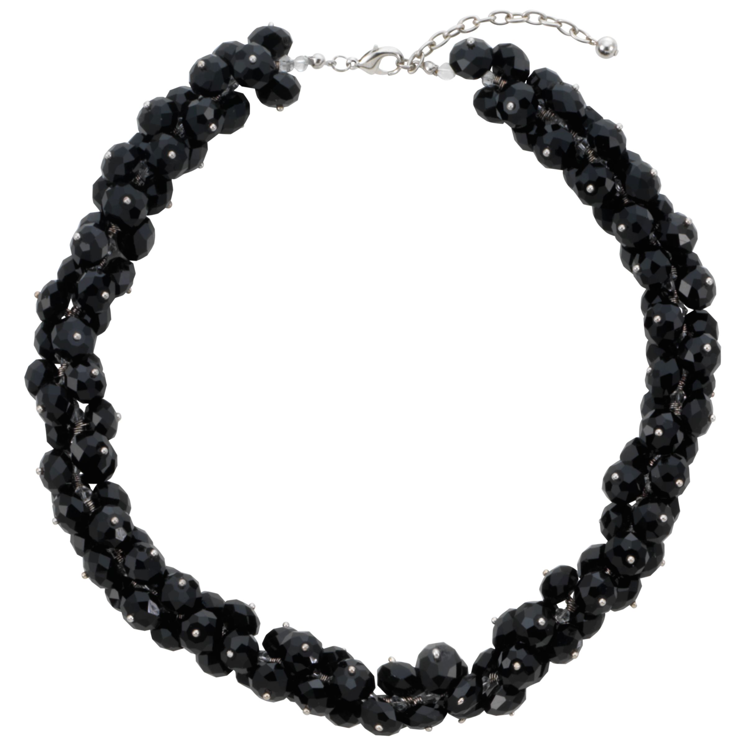 COLLECTION, John Lewis Women Hematite Bead Sparkle Necklace, Grey