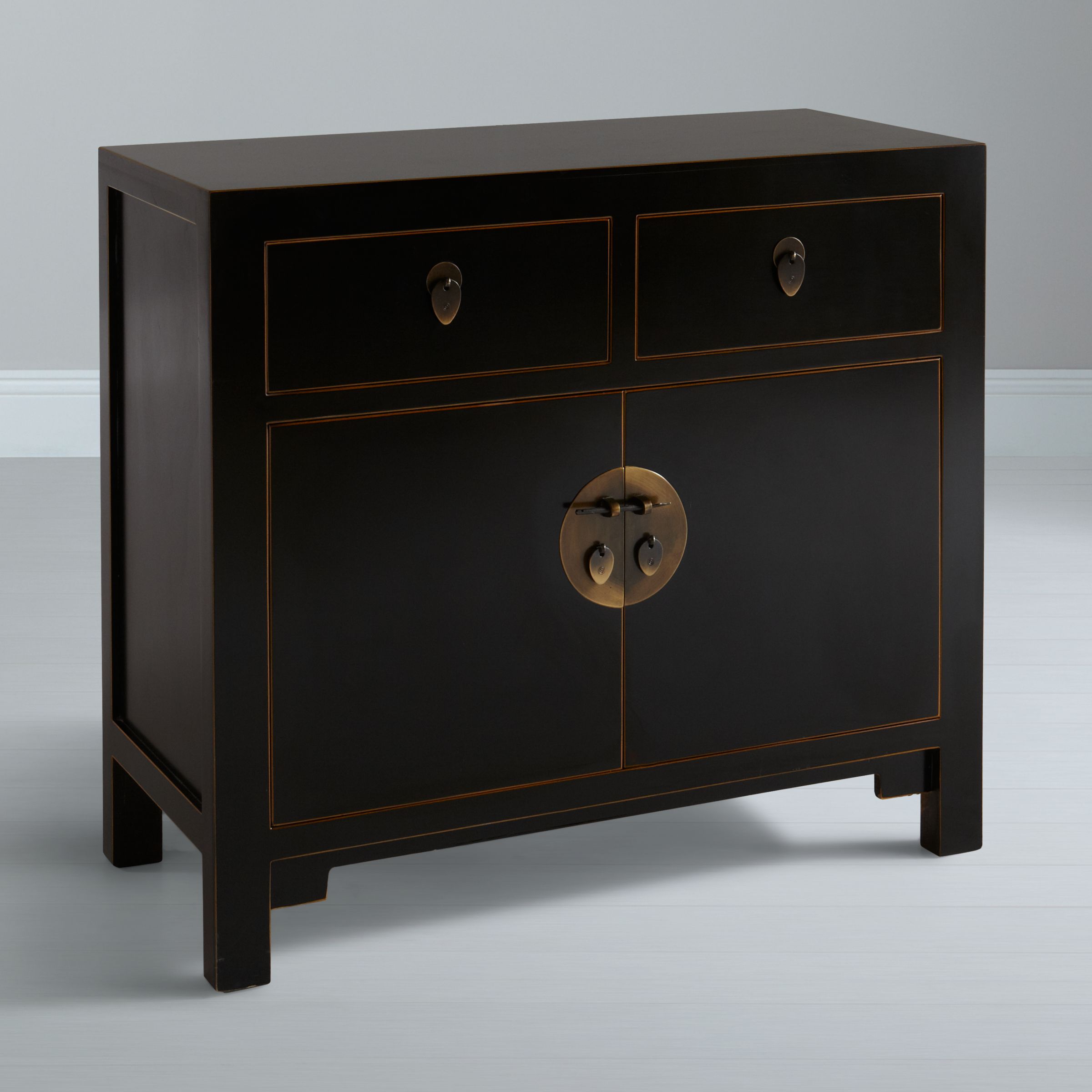 John Lewis Chinese Collection Suri Small Sideboard, Black at John Lewis