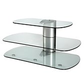 Off the Wall Sky 1000 Silver/Clear TV Stand, width 100cm