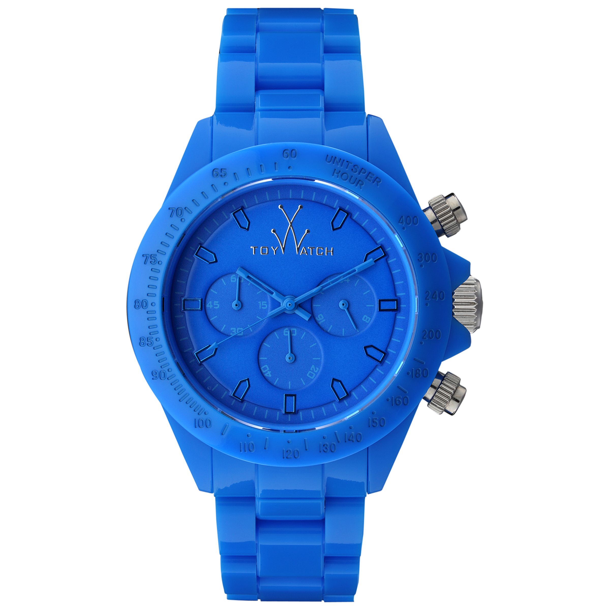 Toy Watch MO09LB Unisex Blue Monochrome Chronograph Bracelet Watch, Blue