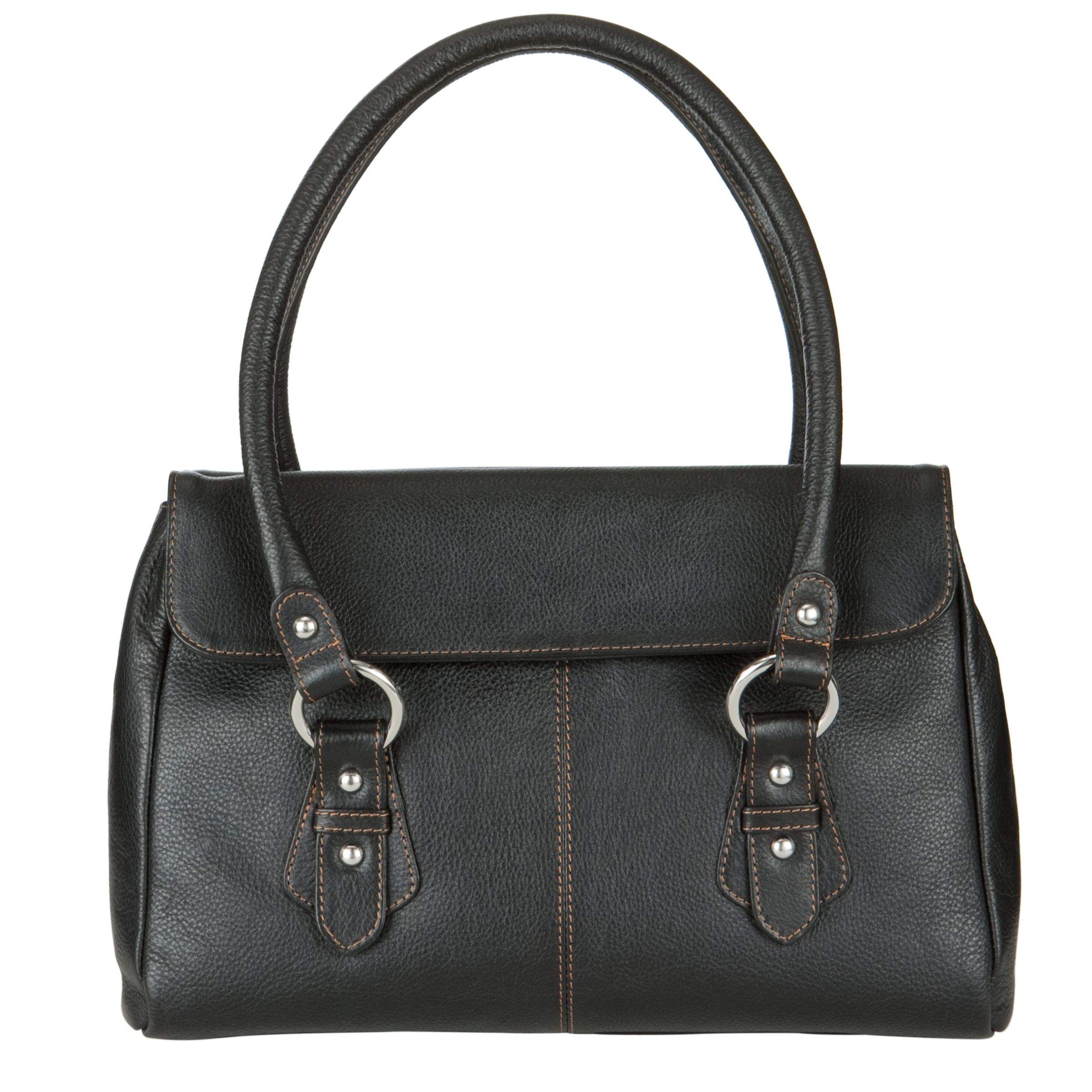 John Lewis Triple Shoulder Handbag, Black