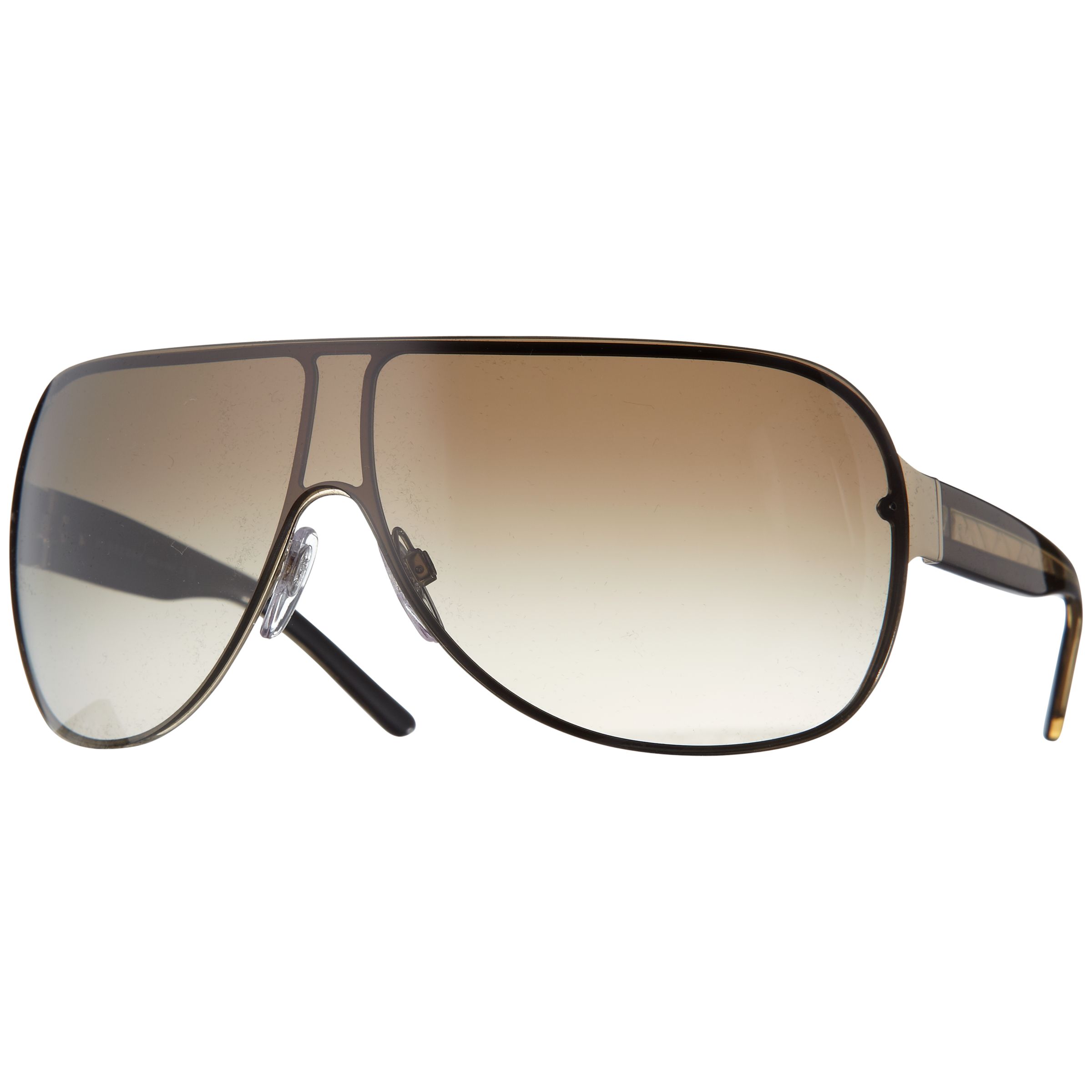 Burberry Women's Rimless Visor Sunglasses, Bronze at JohnLewis