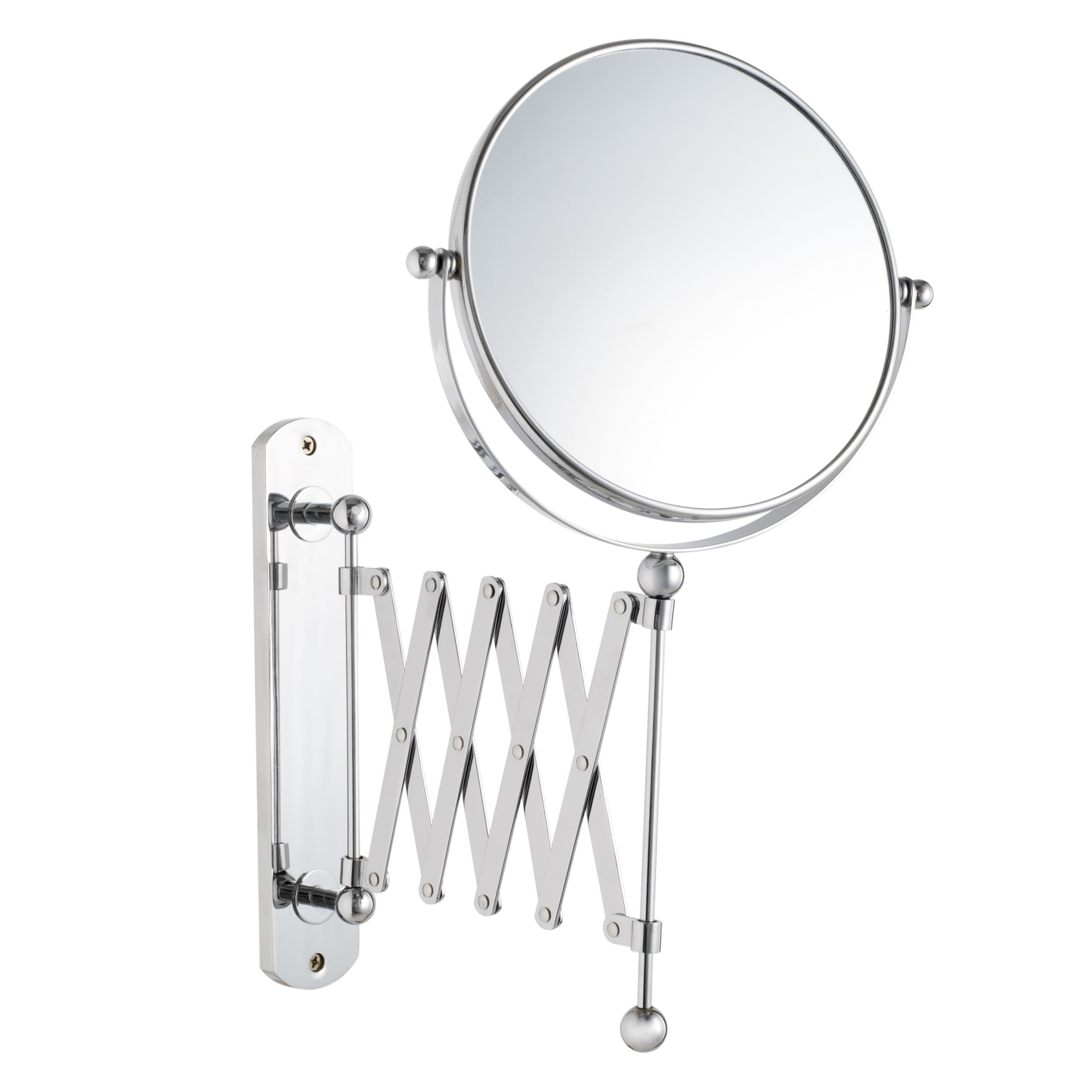 John Lewis Bathroom Extendable Magnifying Wall Mirror