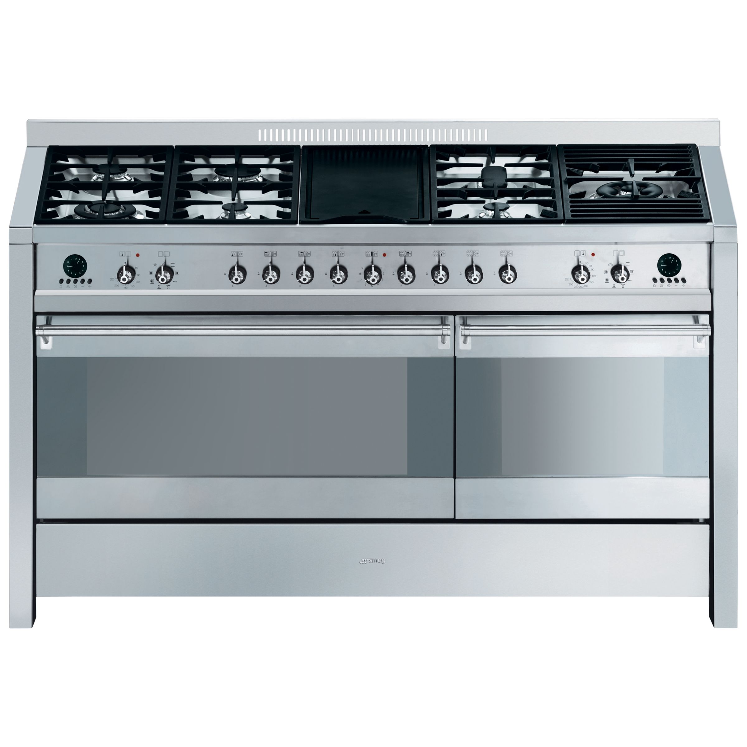 Smeg A5-8 Range Cooker, Stainless Steel at John Lewis