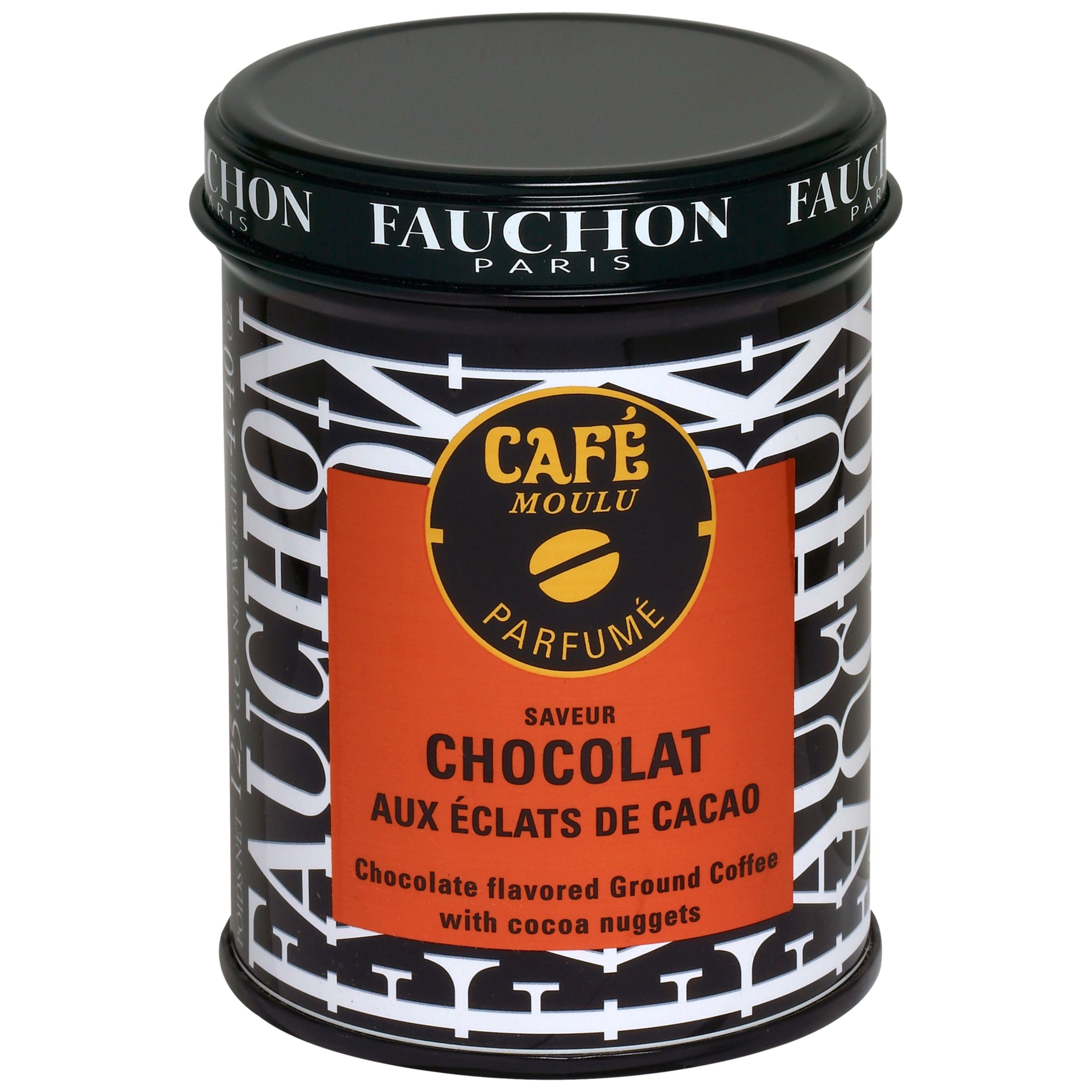 Fauchon Tin Of Cafeacute Chocolate Mocha Cocoa Blend Coffee 125g