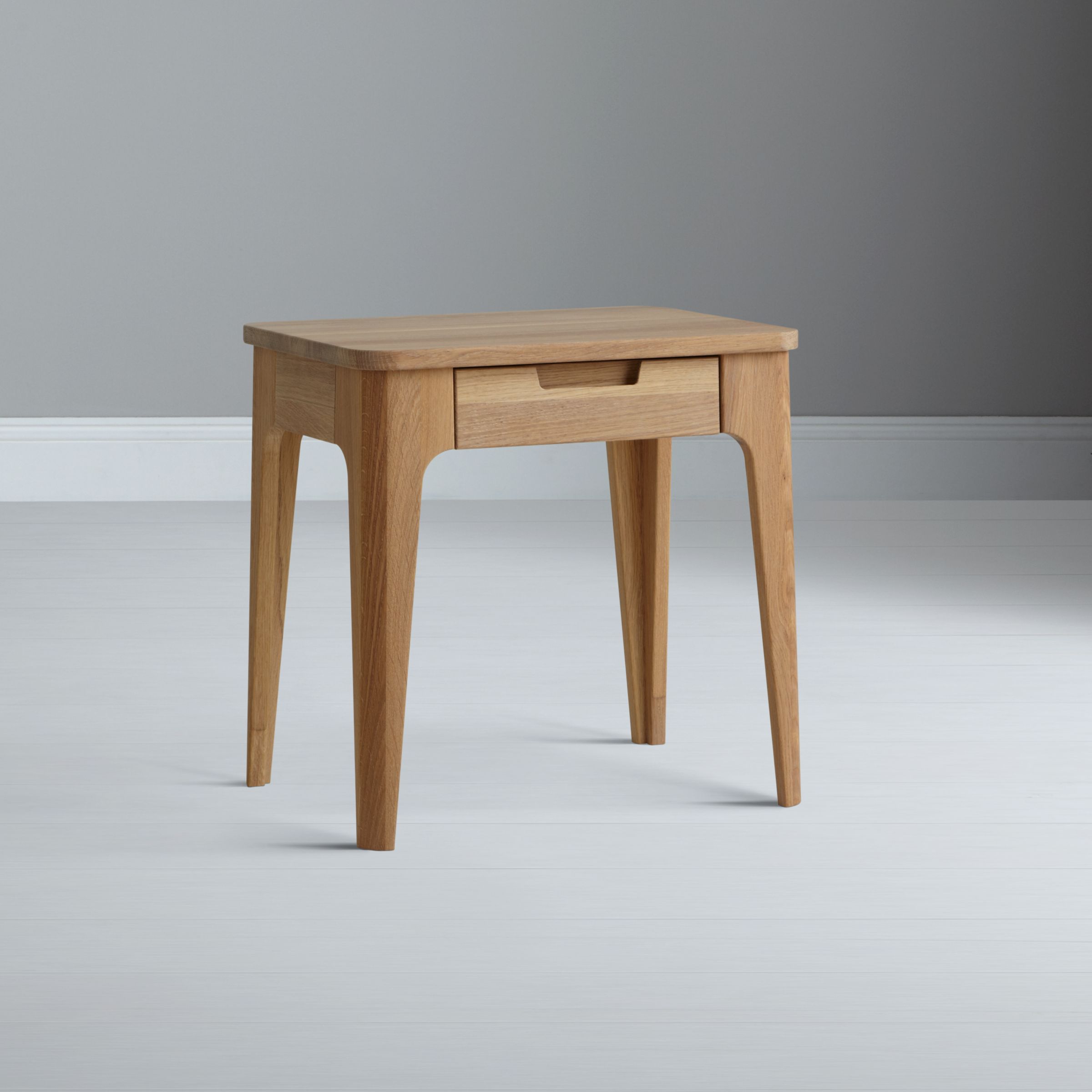 Ebbe Gehl for John Lewis Mira 1 Drawer Bedside Table, Oak at John Lewis