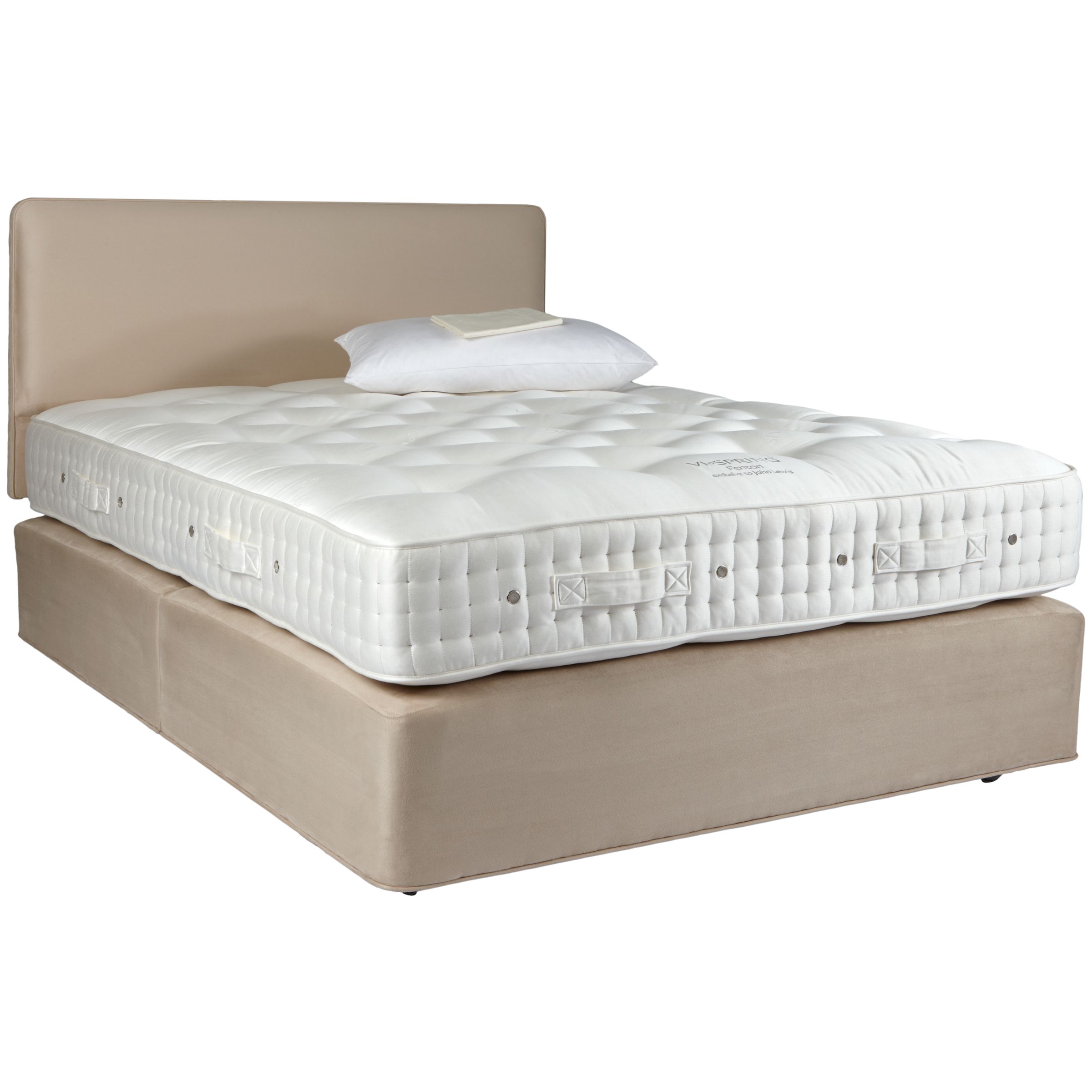 Vi-Spring Fenton Divan Set, Super Kingsize Zipped and Linked at John Lewis