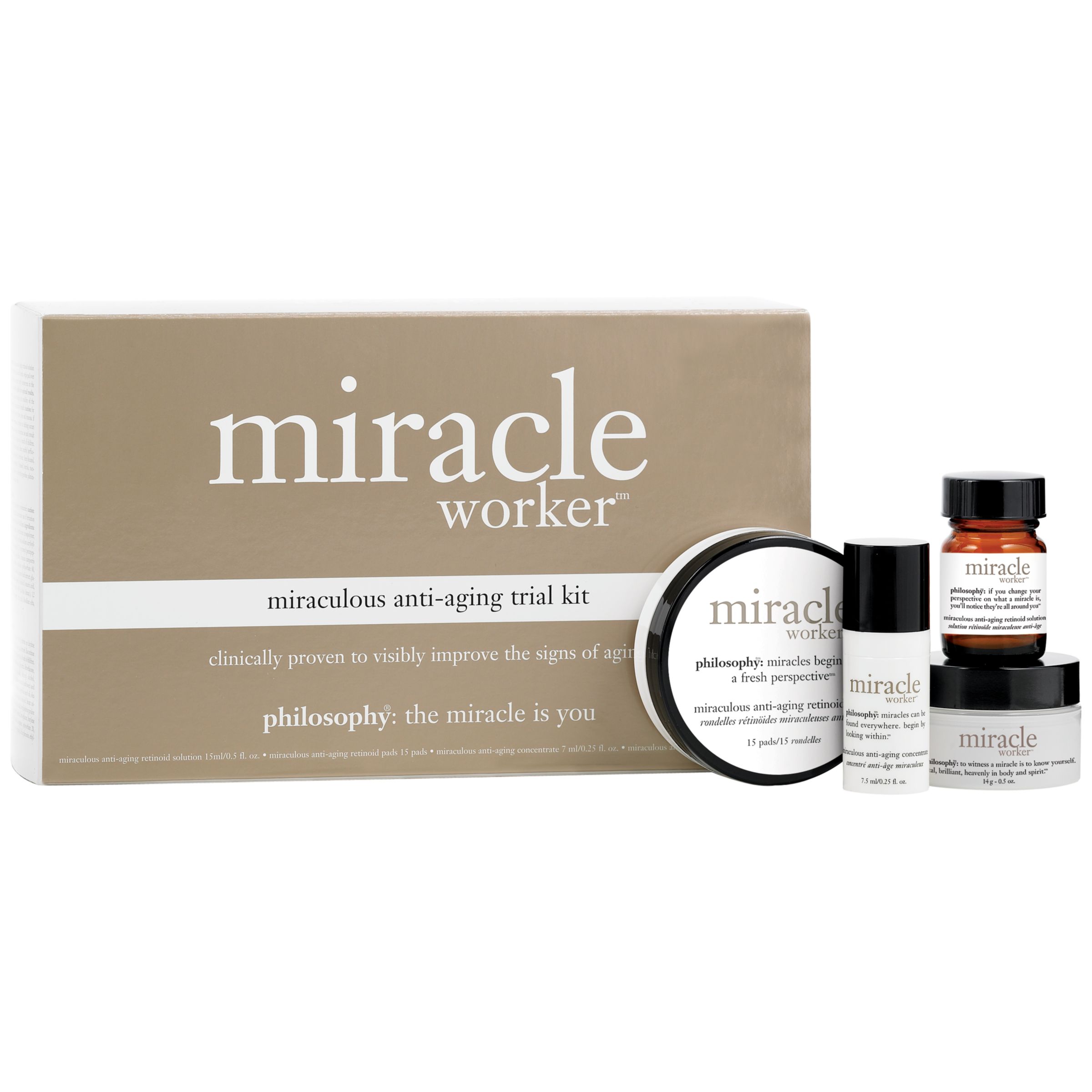 Philosophy Miracle Worker Trial Set