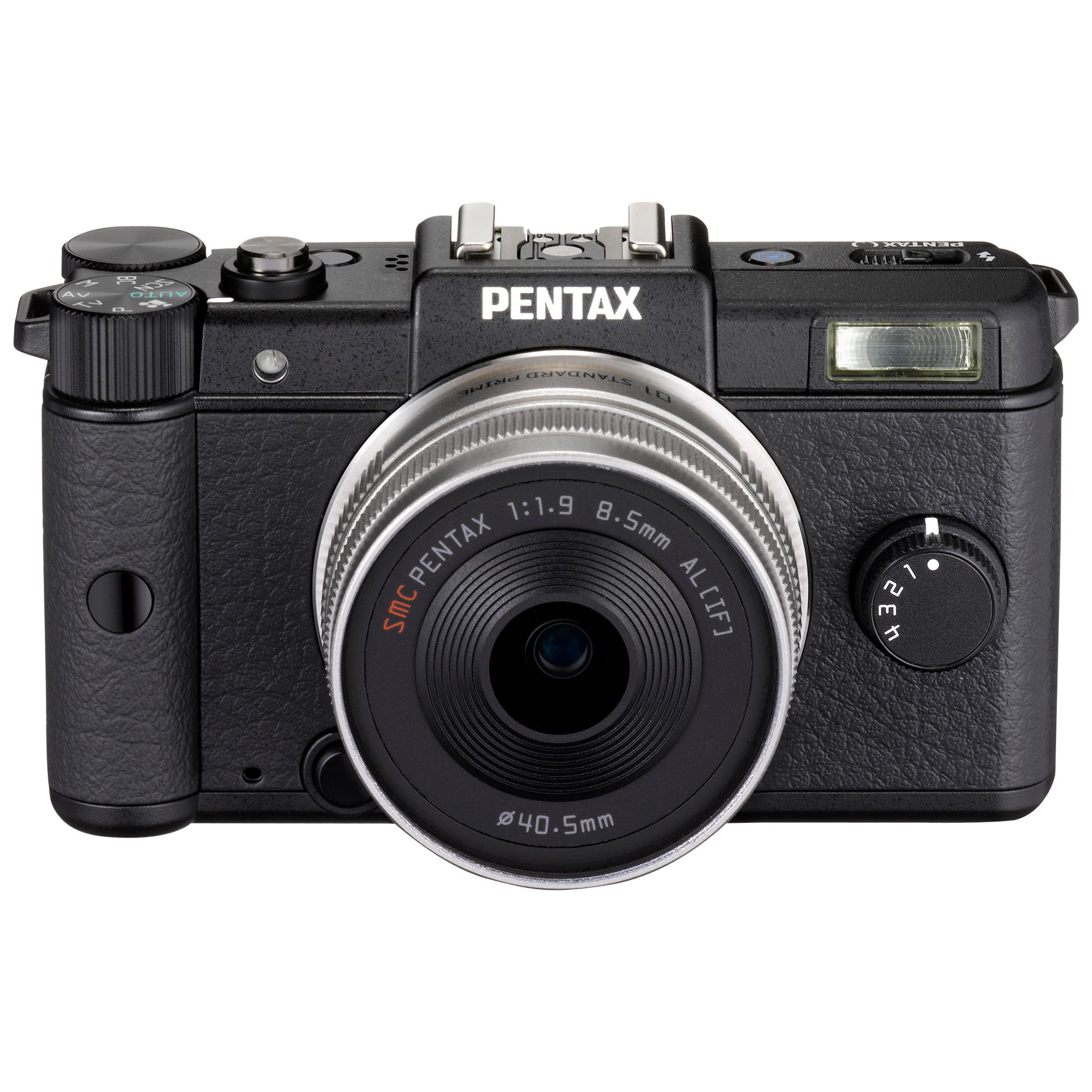 Pentax Q Compact System Camera with 8.5mm Lens, HD 1080p, 12.75MP, 3" LCD Screen, Black at John Lewis