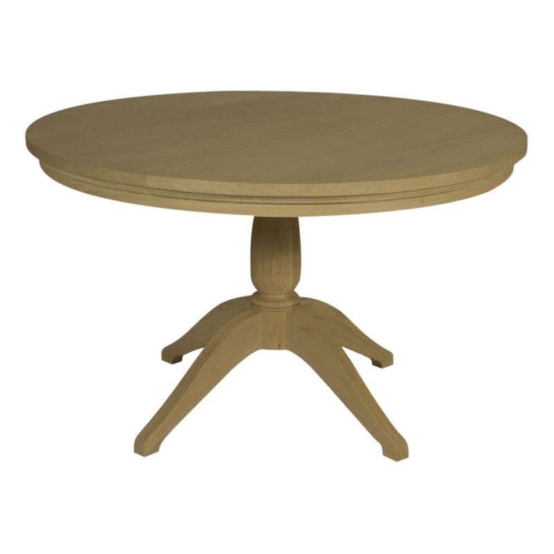 Neptune Henley 4-6 Seater Round Dining Table, Oak, width 120cm
