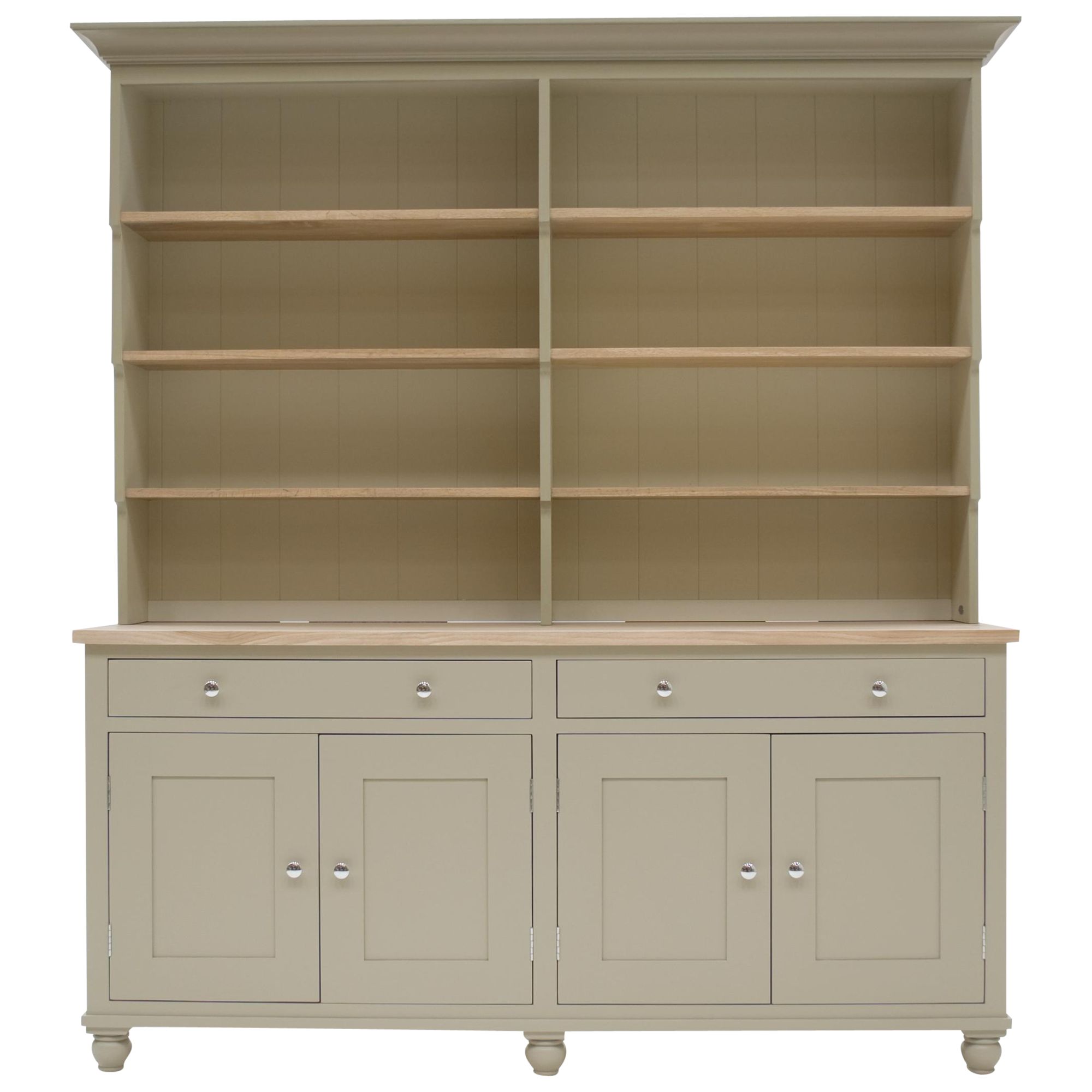 Neptune Suffolk 6ft Open Rack Dresser, Honed Slate at John Lewis