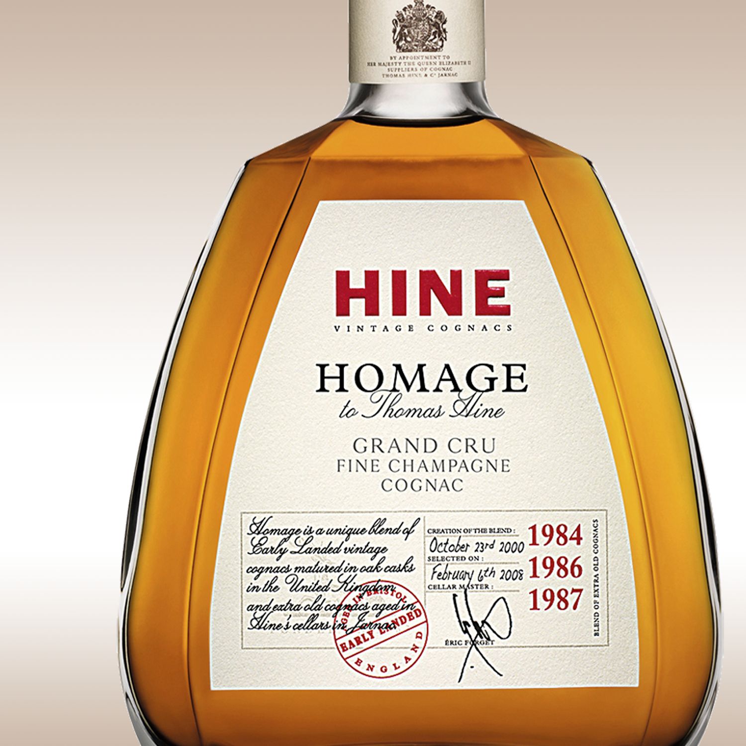 Hine Homage to Thomas Hine Grand Cru Fine Champagne Cognac
