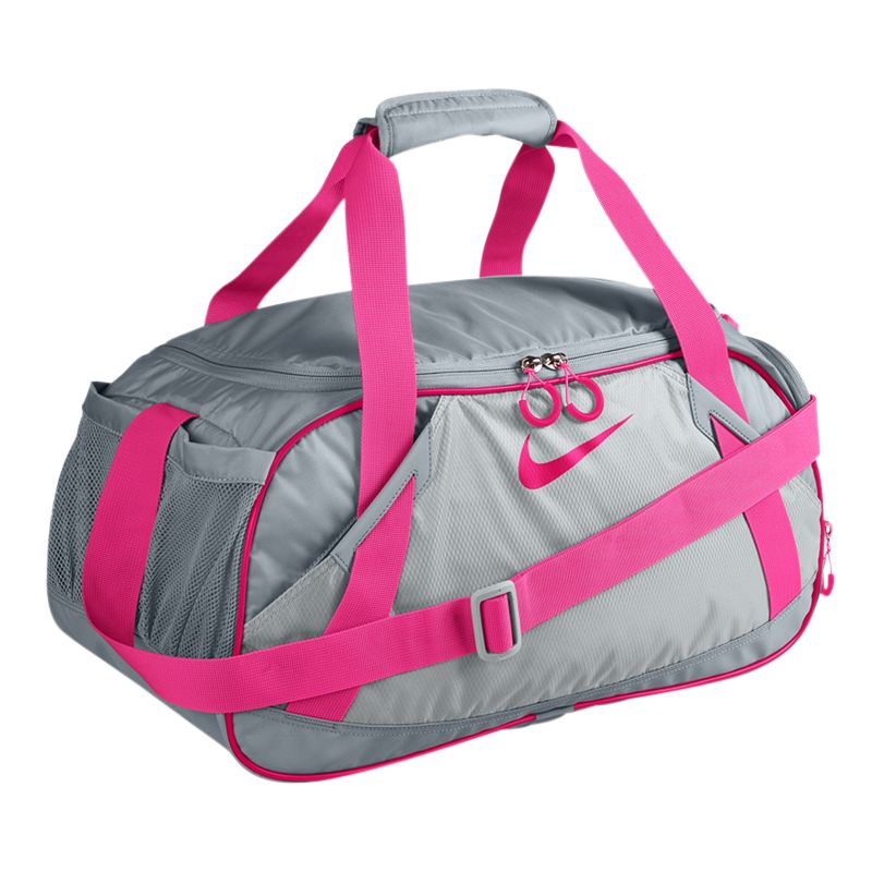 Nike Bags  Girls on Buy Nike Livestrong Varsity Girl Medium Duffel Bag  Wolf Grey Cherry