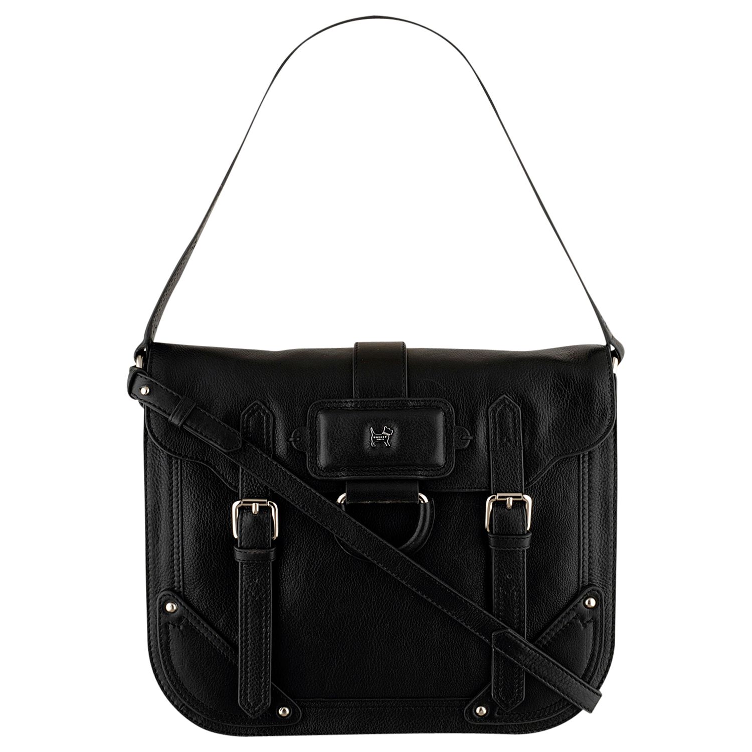 Radley Austin Large Satchel Handbag, Black at John Lewis