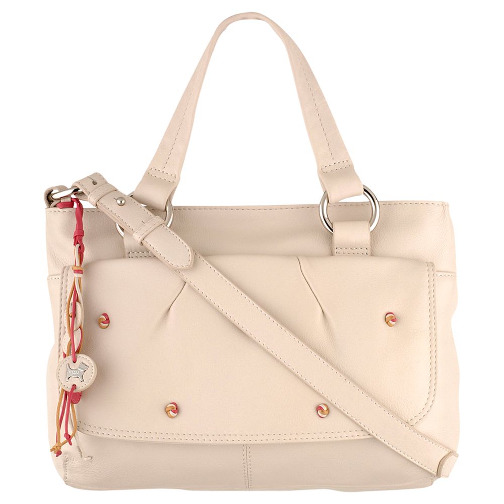 Radley Portobello Large Shoulder Handbag, Ivory at JohnLewis