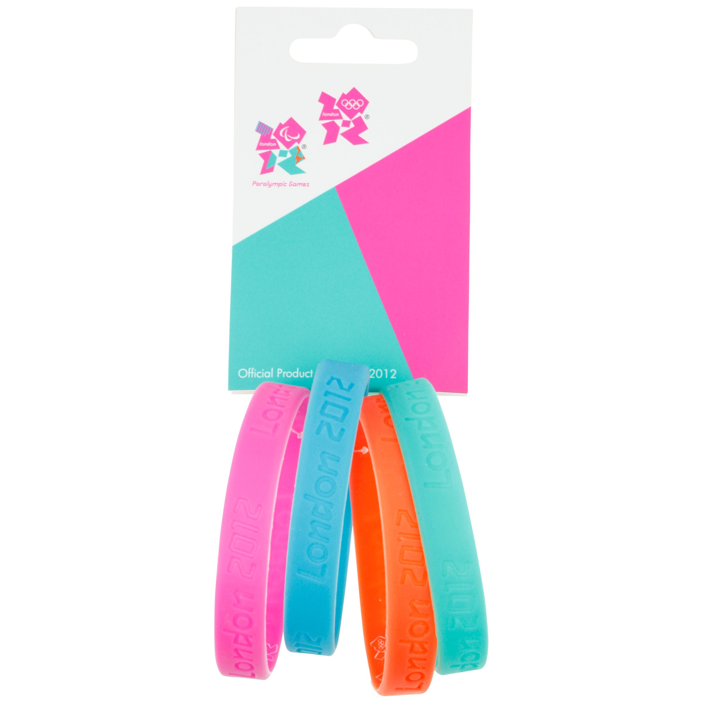 Click Here for London 2012 Olympic Games Wristbands, Multi, Set of 4