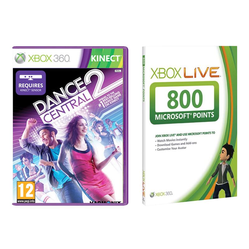 Kinect Dance Central 2 for Xbox 360 with 800 Xbox 360 Live Points