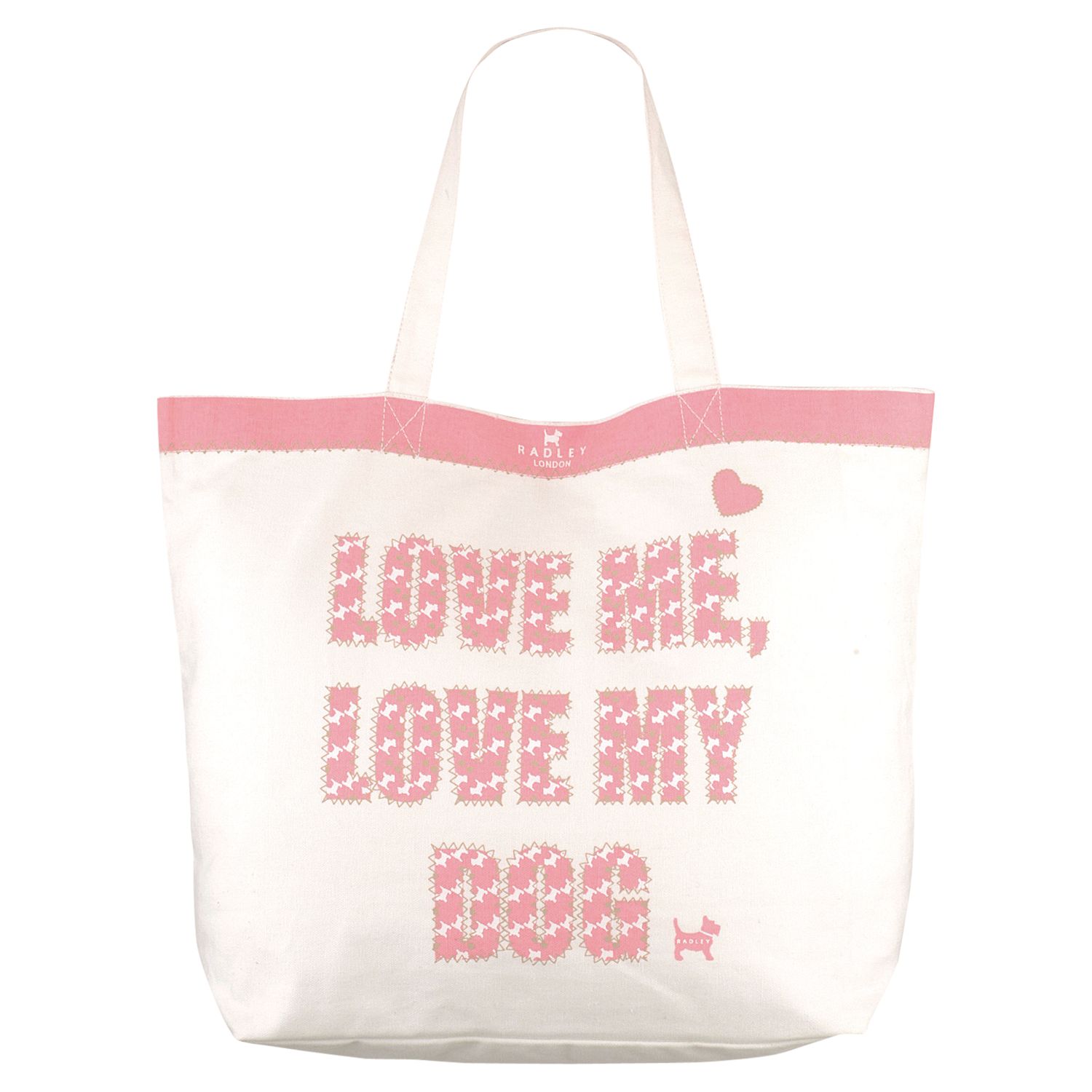 Radley 'Love My Dog' Medium Tote Handbag, Grey