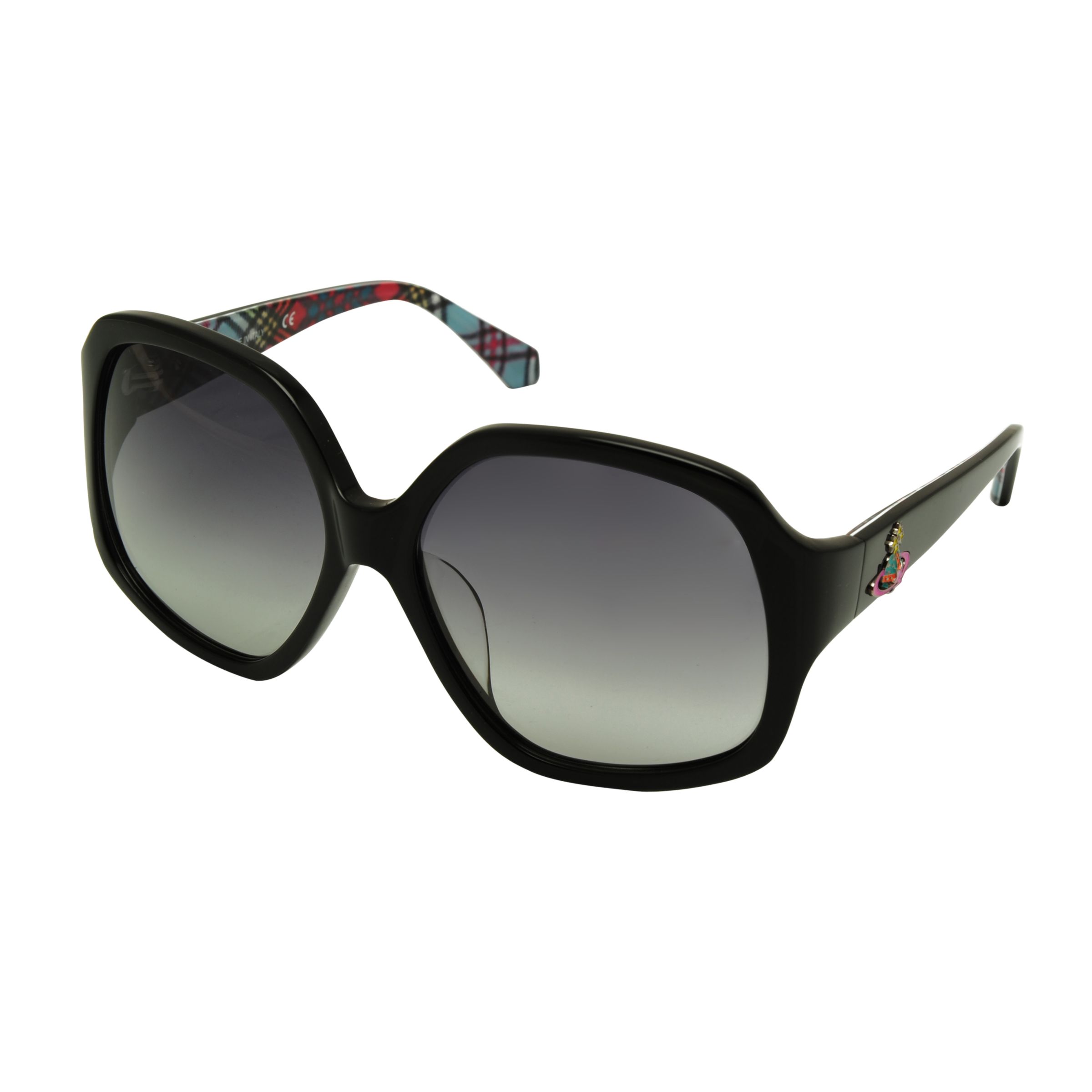 Vivienne Westwood Wide Print Sunglasses, Black
