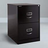 Bisley 2 Drawer Filing Cabinet, Black, width 47cm