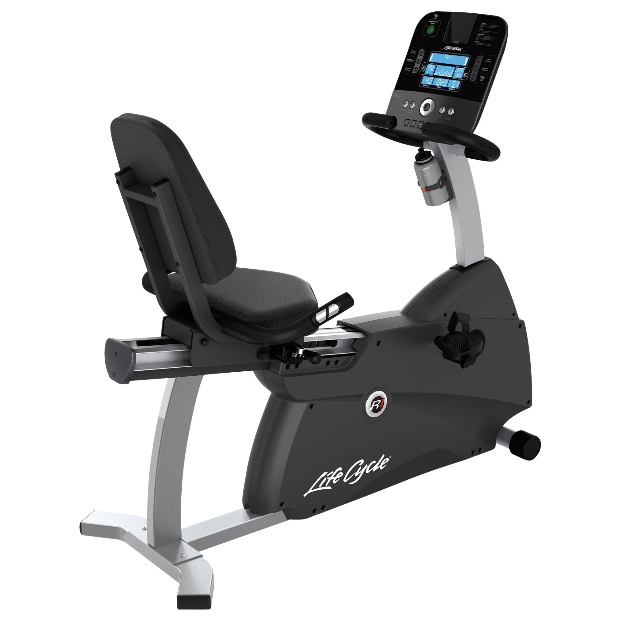Life Fitness Lifecycle R1 Recumbent Exercise Bike, Track Console
