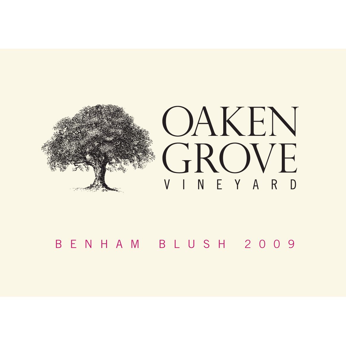 Oaken Grove Vineyard Benham Blush 2009 Oxfordshire, England 