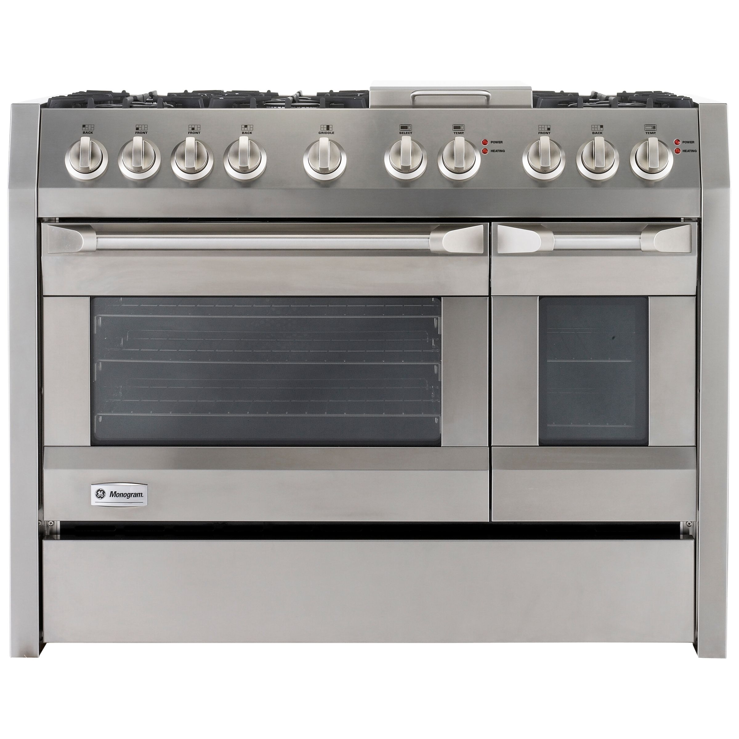 GE Monogram ZDR48E6DNSS Range Cooker, Stainless Steel at John Lewis