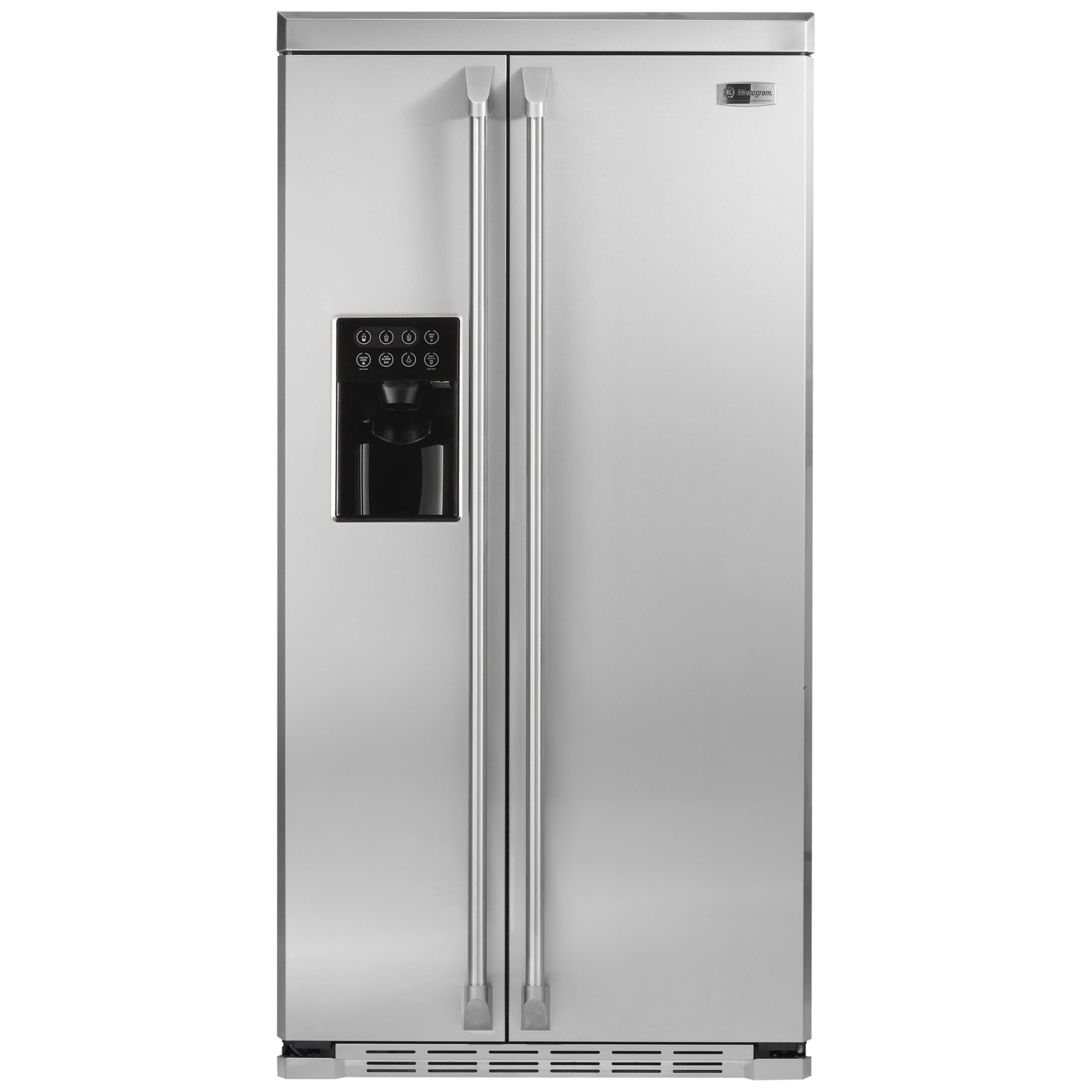 GE Monogram ZHE25NGWESS American Style Fridge Freezer, Stainless Steel at John Lewis