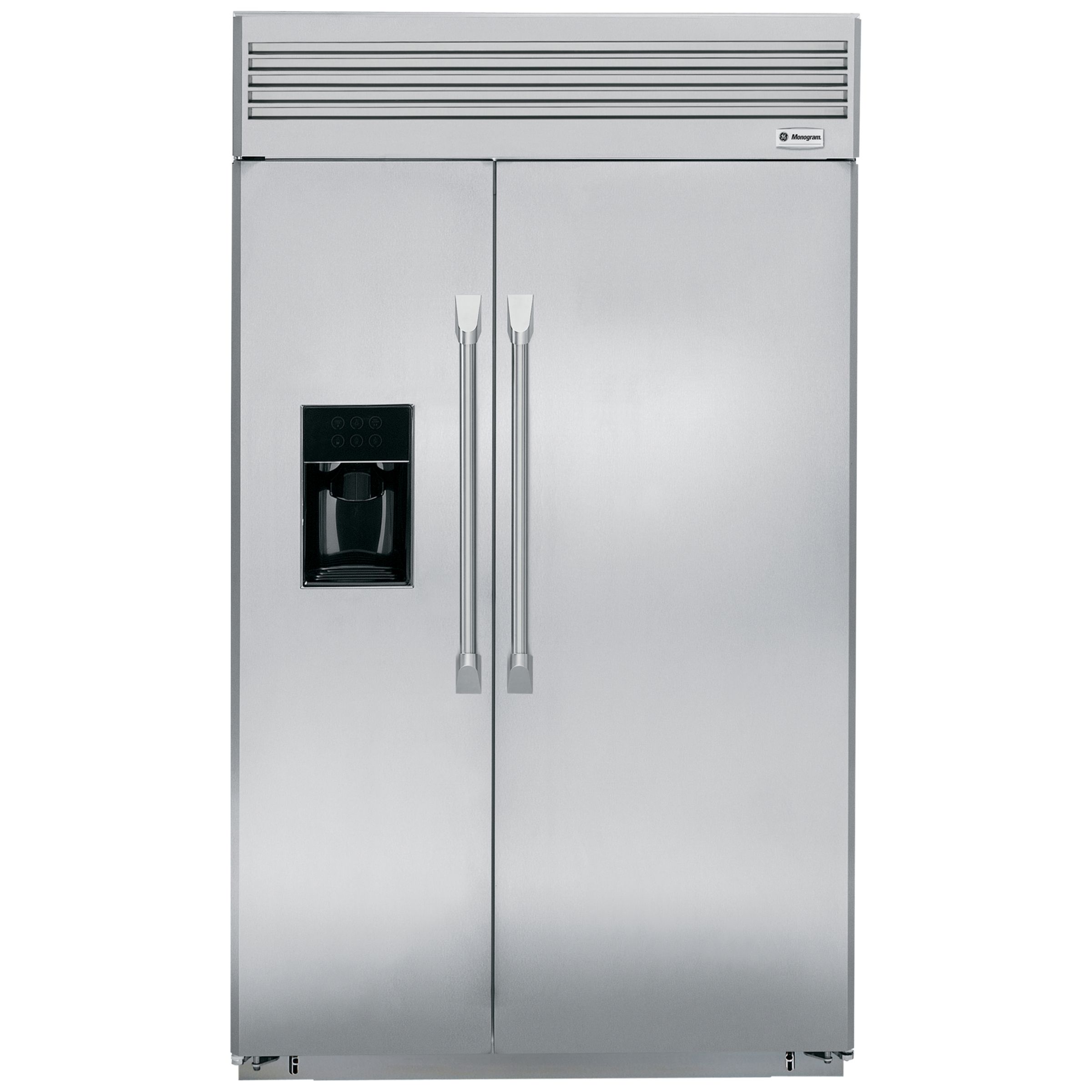 GE Monogram ZSEP480DYSS Built-in American Style Fridge Freezer, Stainless Steel at John Lewis