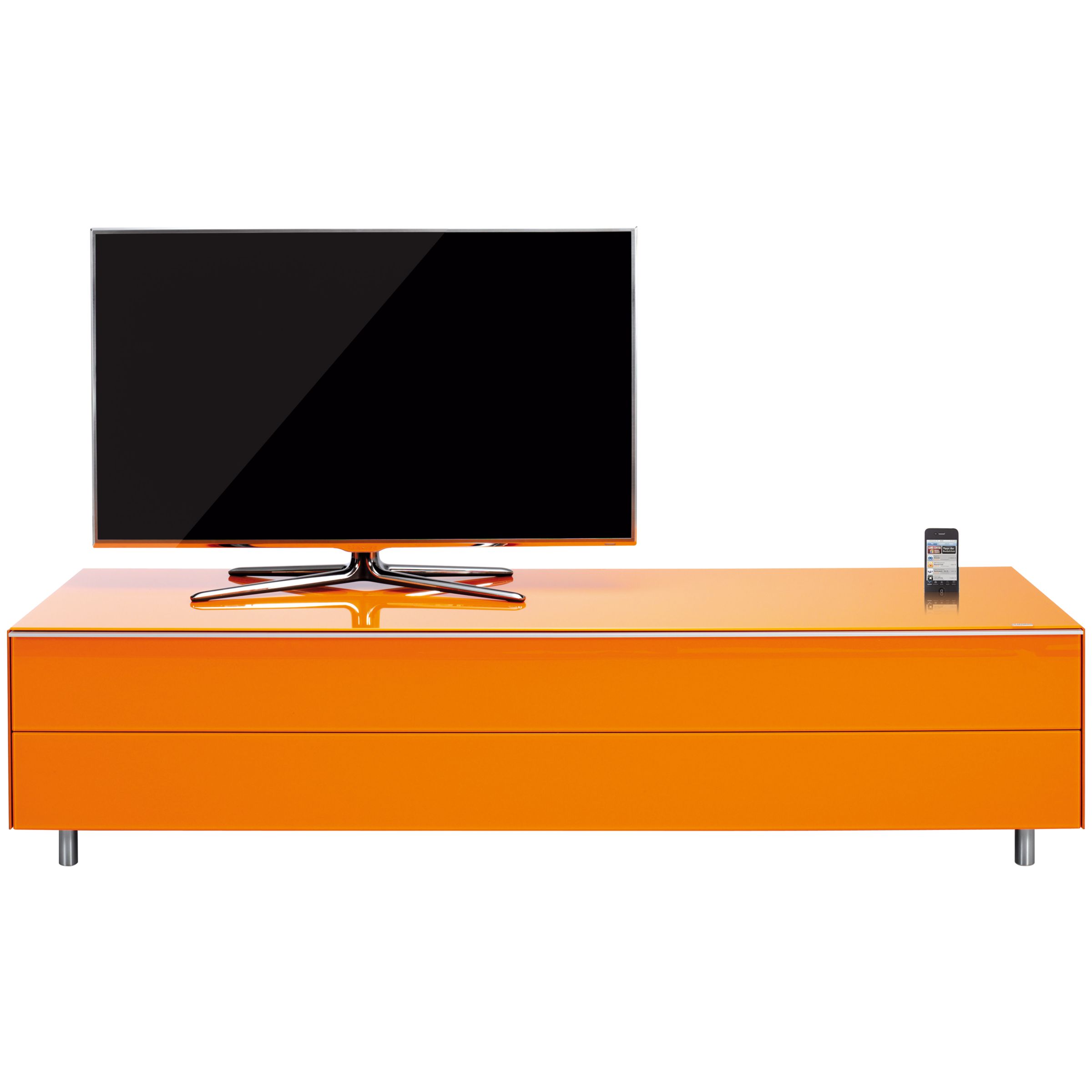 Spectral SC1650-NCS TV Stand with iPod Dock, Orange at JohnLewis