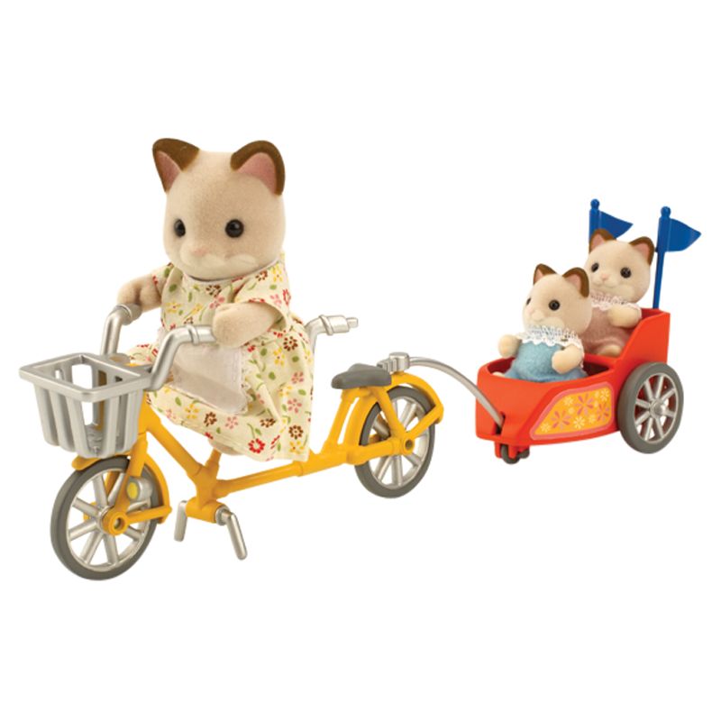 Sylvanian Families Tandem Bike & Baby Trailer