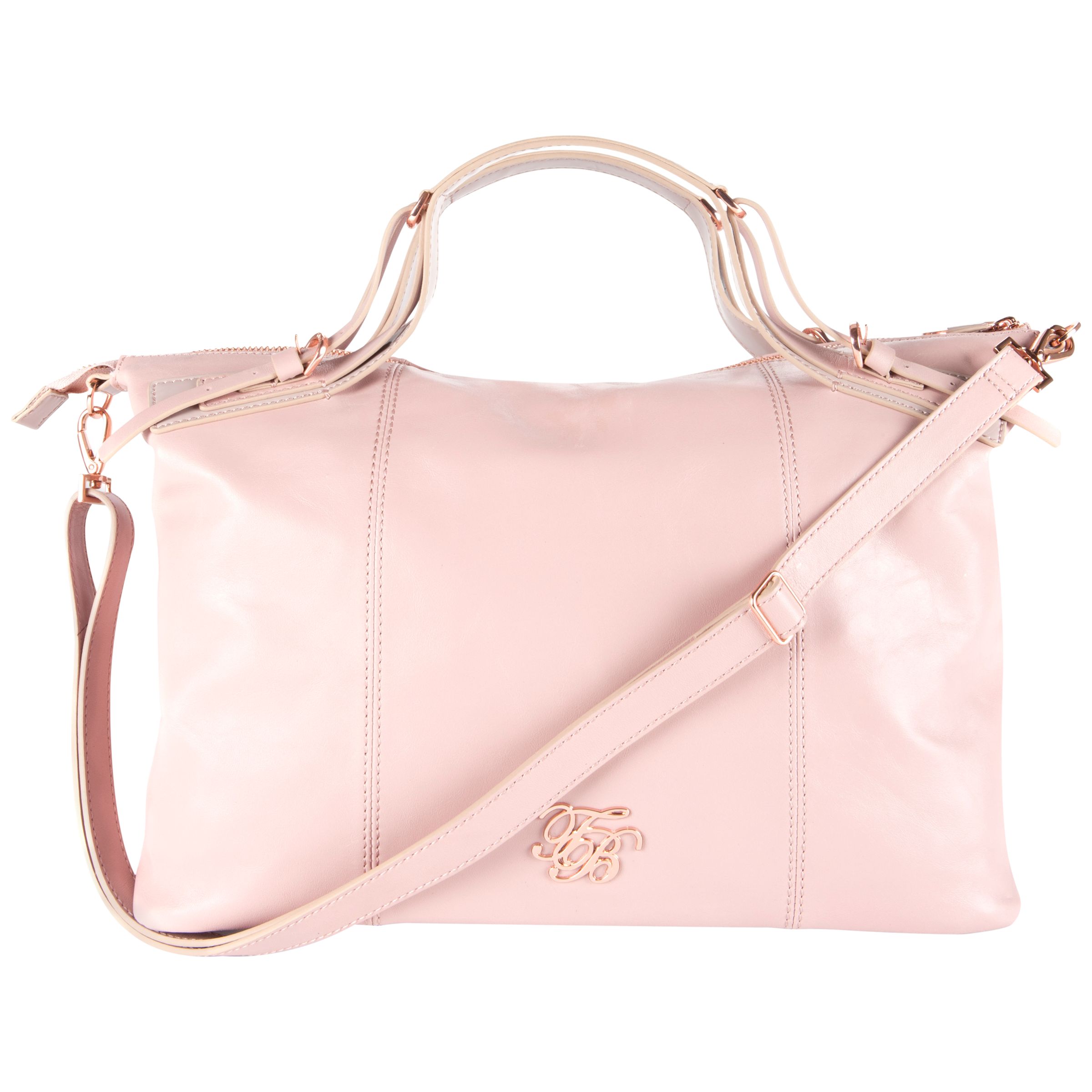 Ted Baker Alum Strappy Grab Handbag, Pink at John Lewis