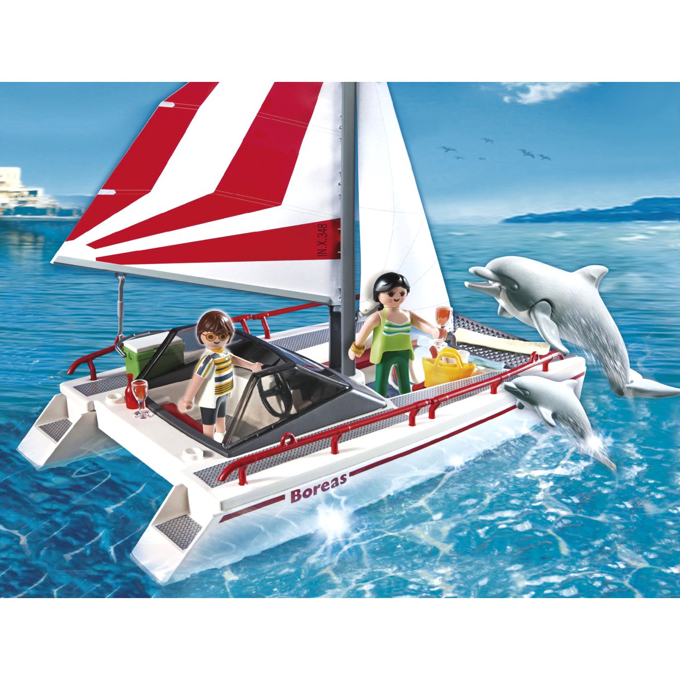 Playmobil Catamaran with Dolphin