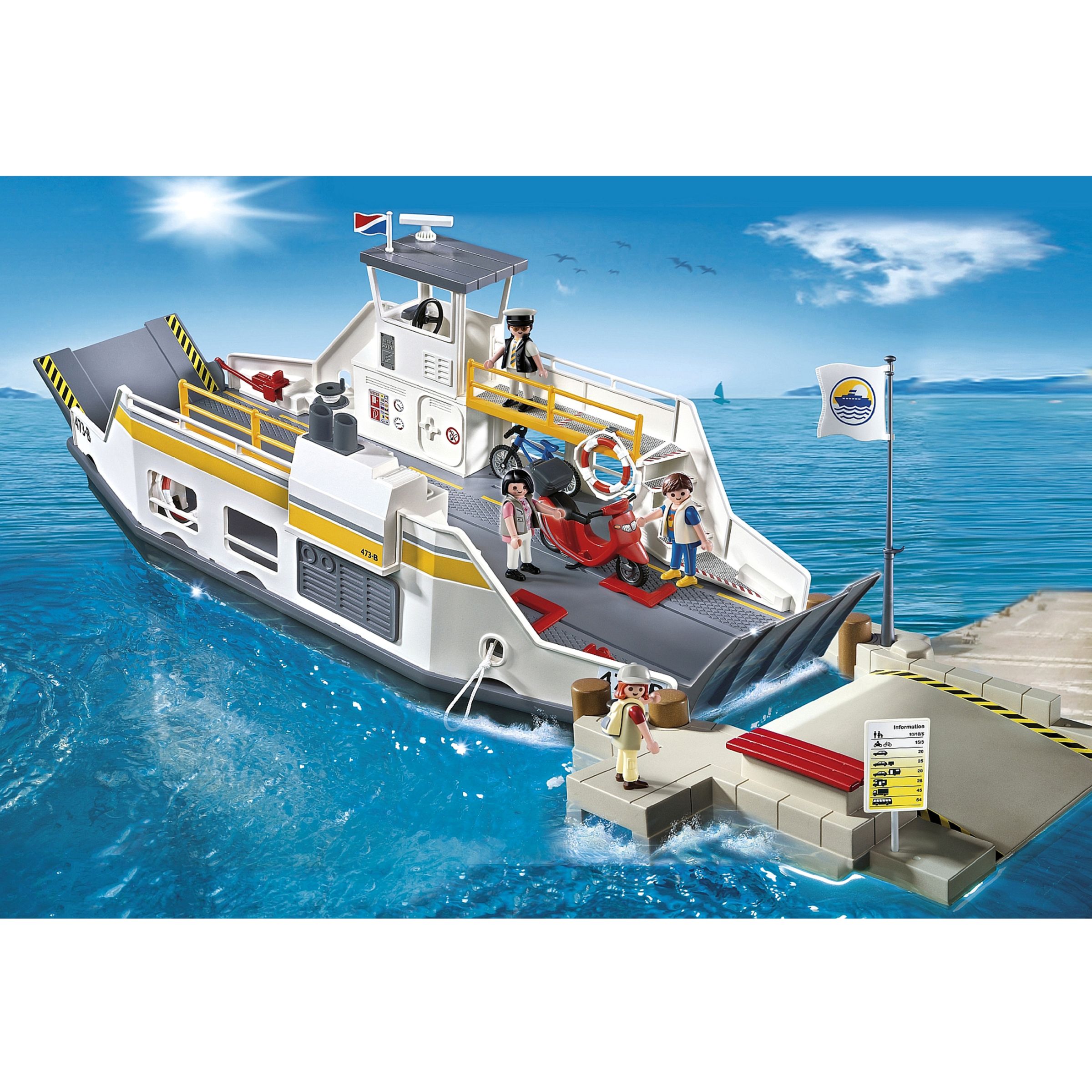 Playmobil Harbour Car Ferry with Pier